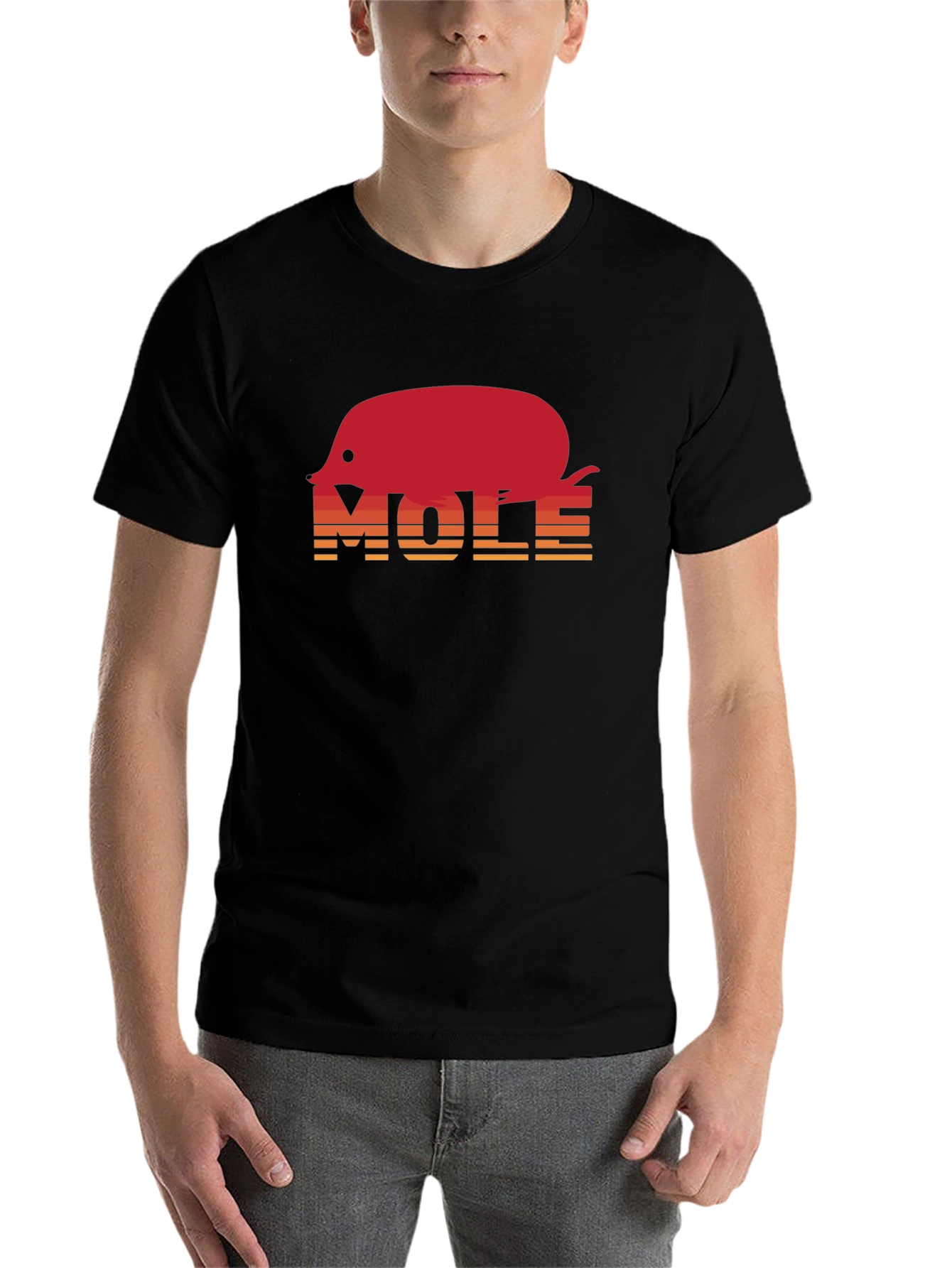 Black Mole Graphic Tee - Retro Style view 7