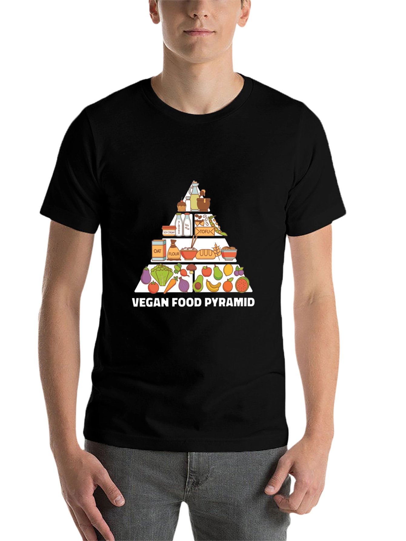 Vegan Food Pyramid T-Shirt - 7