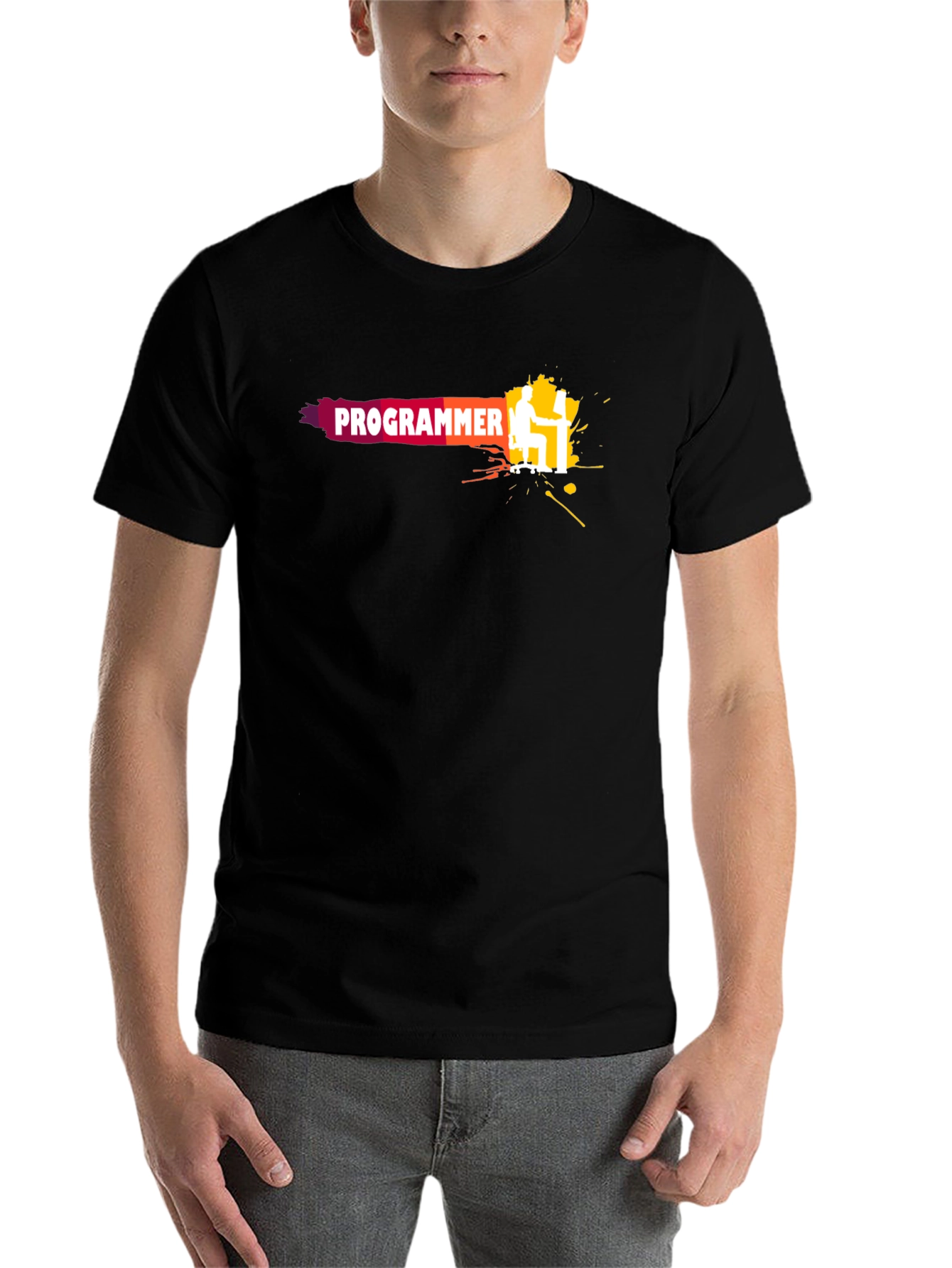 Black Programmer Graphic T-Shirt - Code Like a Pro! view 7