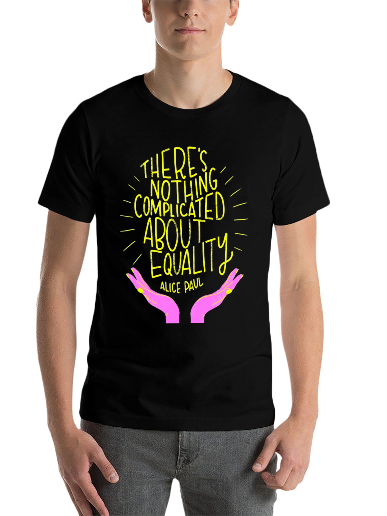 Black Equality T-Shirt - Empowering Statement Tee view 7