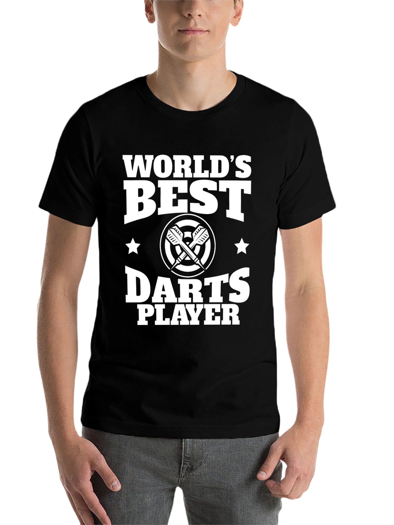 Black World's Best Darts Player Graphic T-Shirt view 7