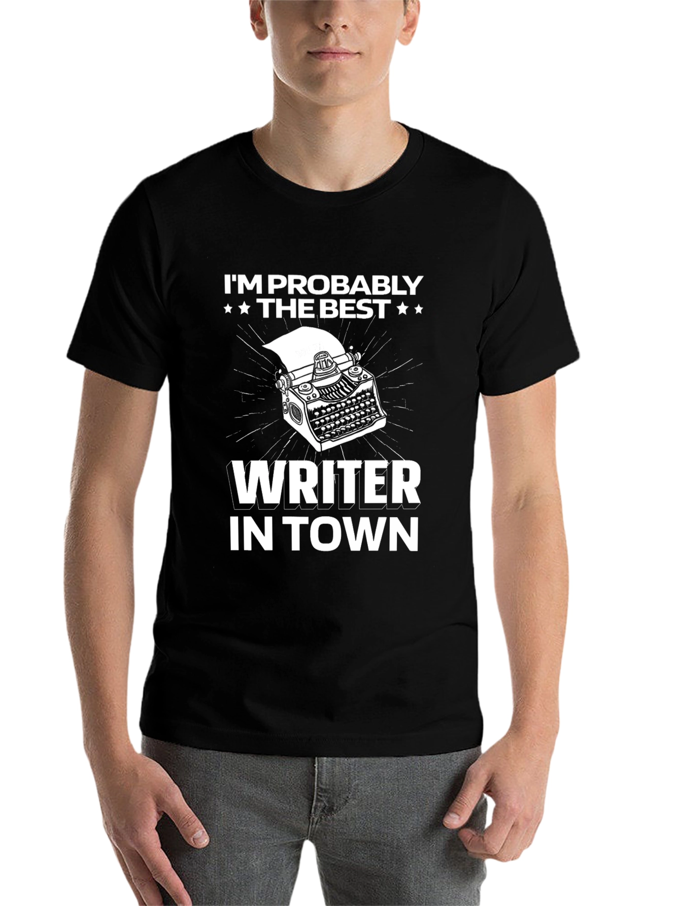 Black Writer In Town Graphic Tee view 7