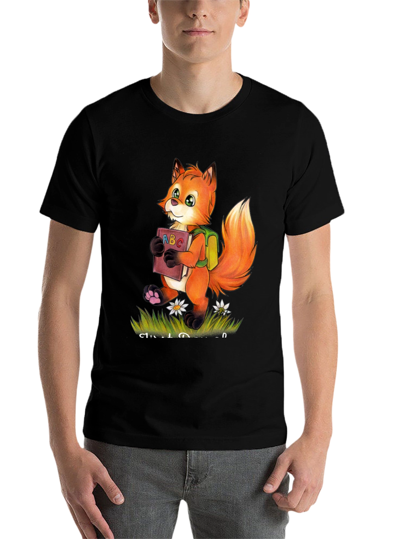 Black Fox ABC Book T-Shirt view 7