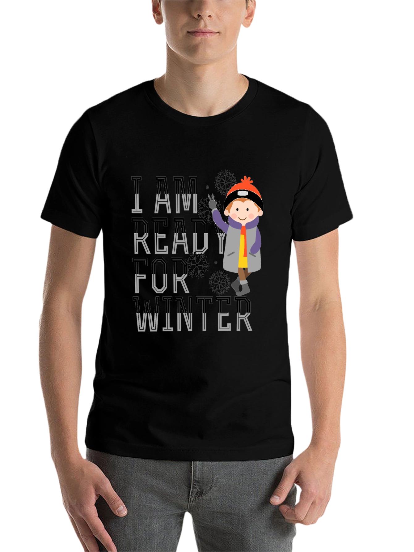 Black Winter Ready Graphic Tee view 7