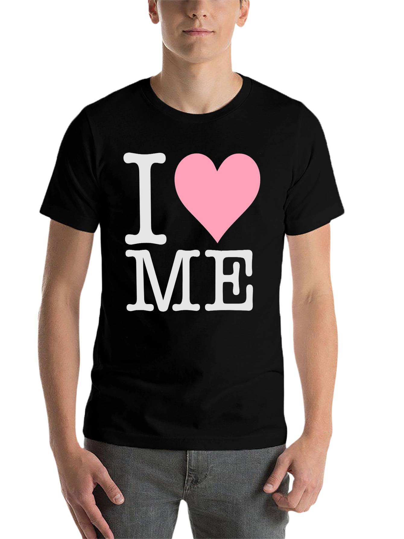 Black I Heart ME Graphic Tee - Black T-Shirt view 7