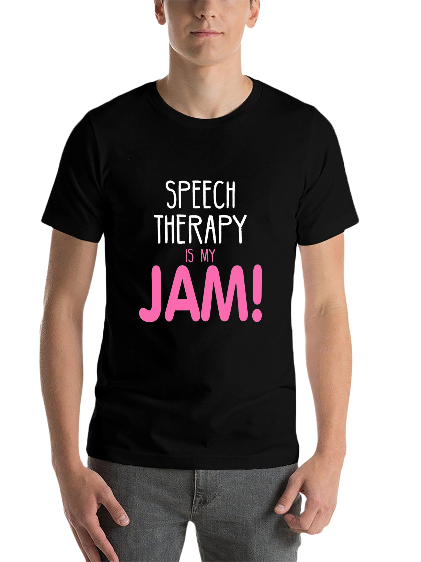 Black Speech Therapy JAM! T-Shirt view 7