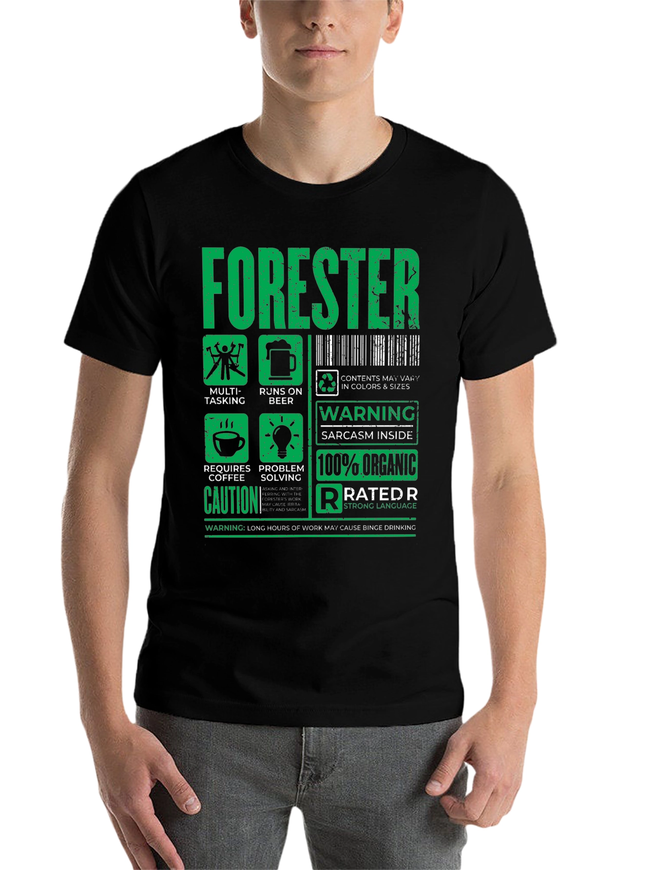 Black Forester Funny Job T-Shirt - Multi-Tasking, Runs on Beer! view 7