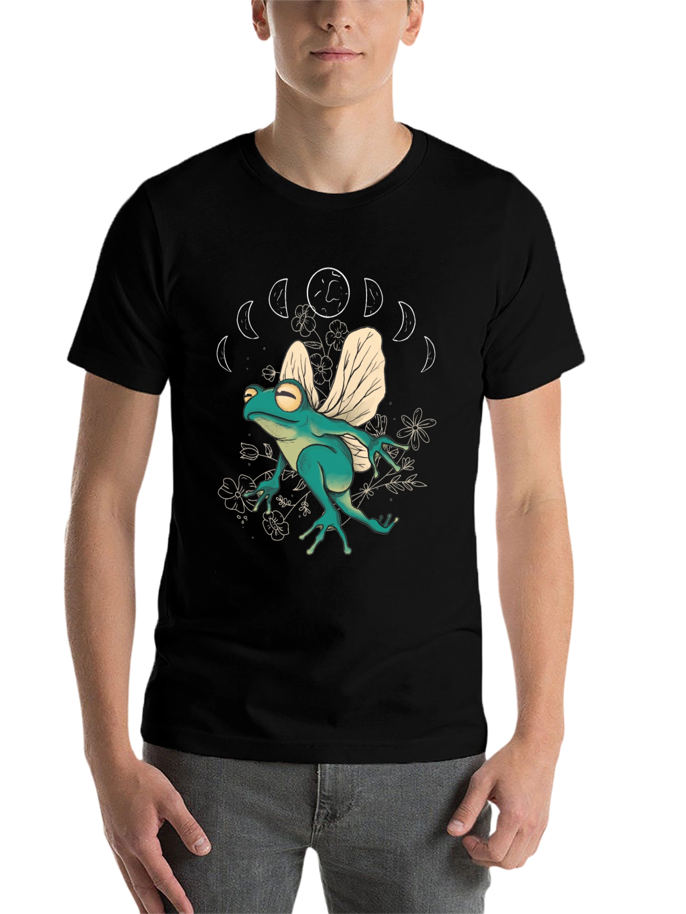 Black Frog with Wings T-Shirt view 7