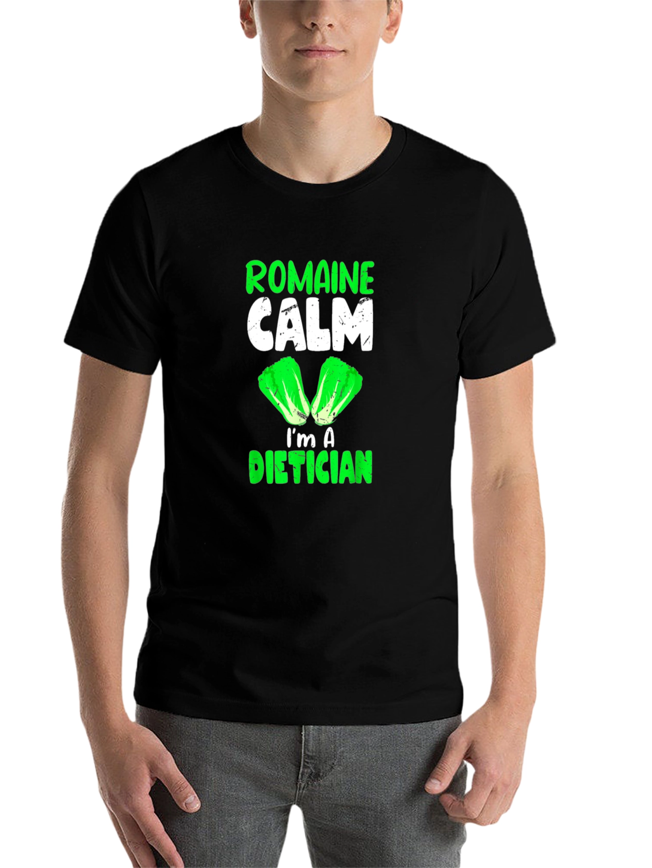 Romaine Calm I'm A Dietician Graphic T-Shirt - 7