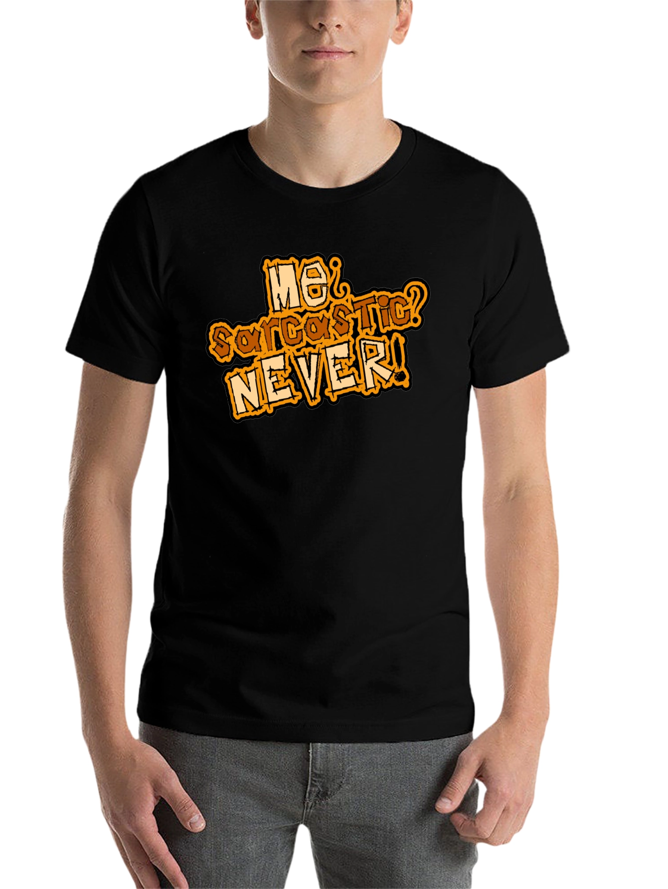 Black Funny Sarcastic Humor Graphic Tee view 7