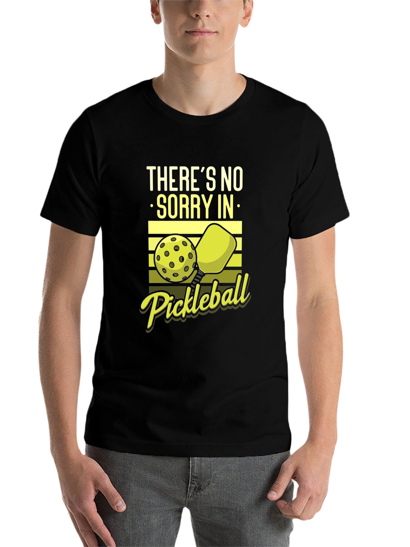 Black Pickleball T-Shirt - Funny Sports Tee view 7