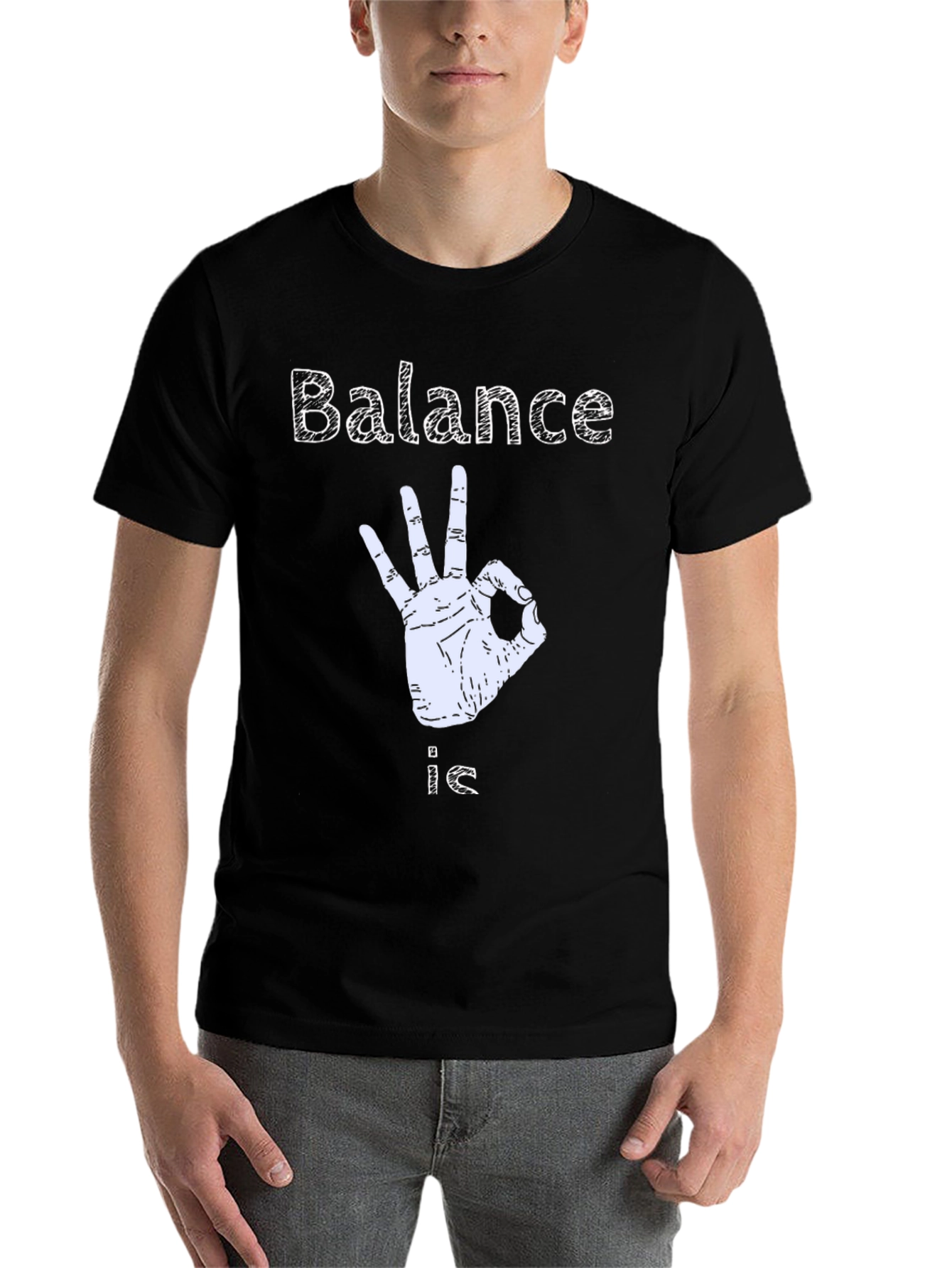 Black Balance is Okay T-Shirt view 7