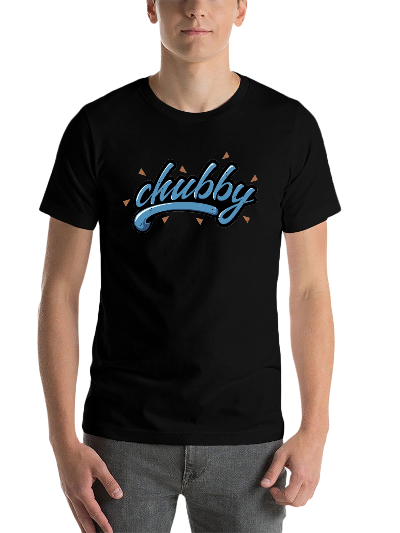 Black Chubby Graphic T-Shirt - Stylish and Comfortable view 7