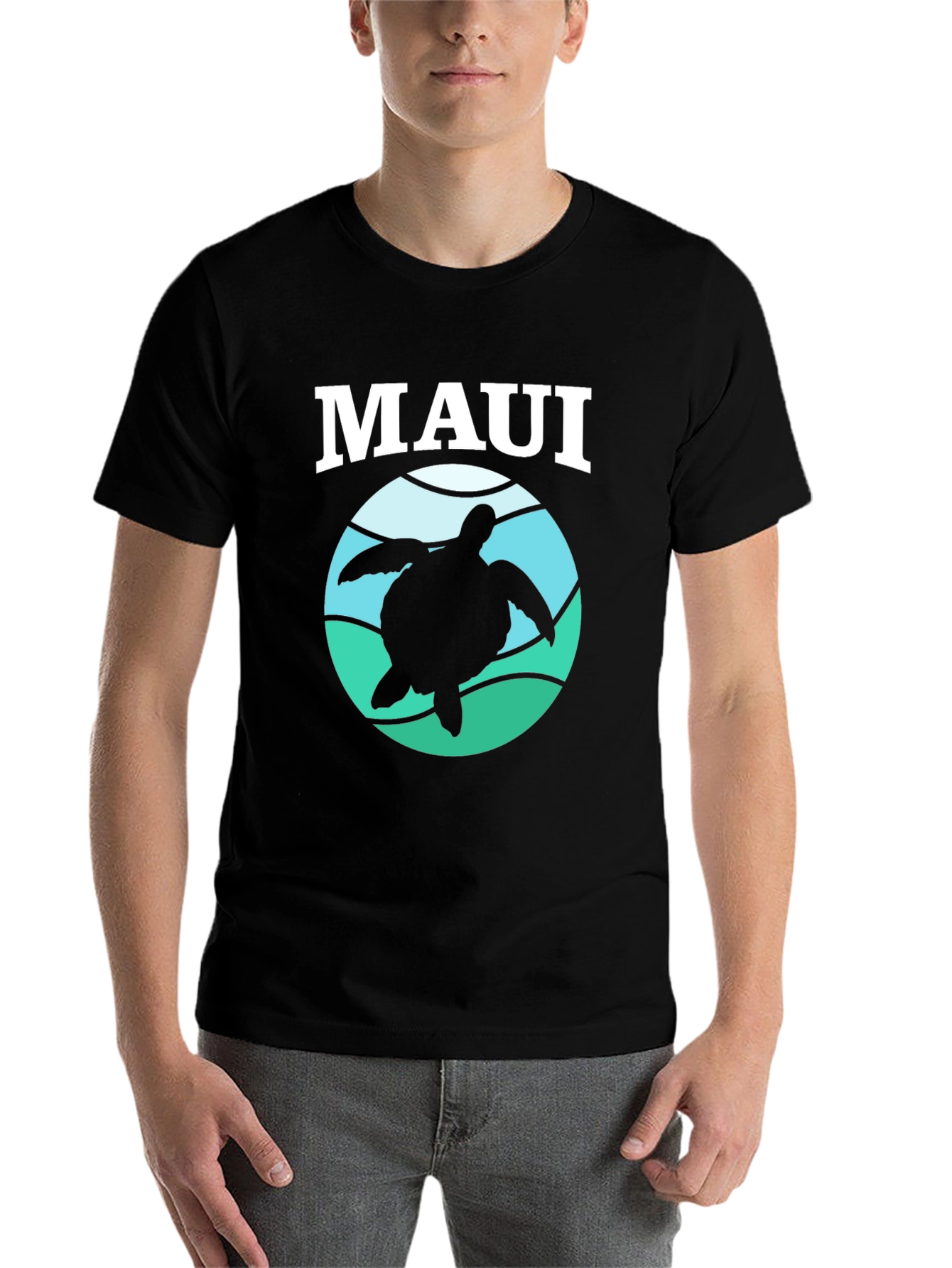 Black Maui Turtle Graphic Tee - Island Vibes view 7