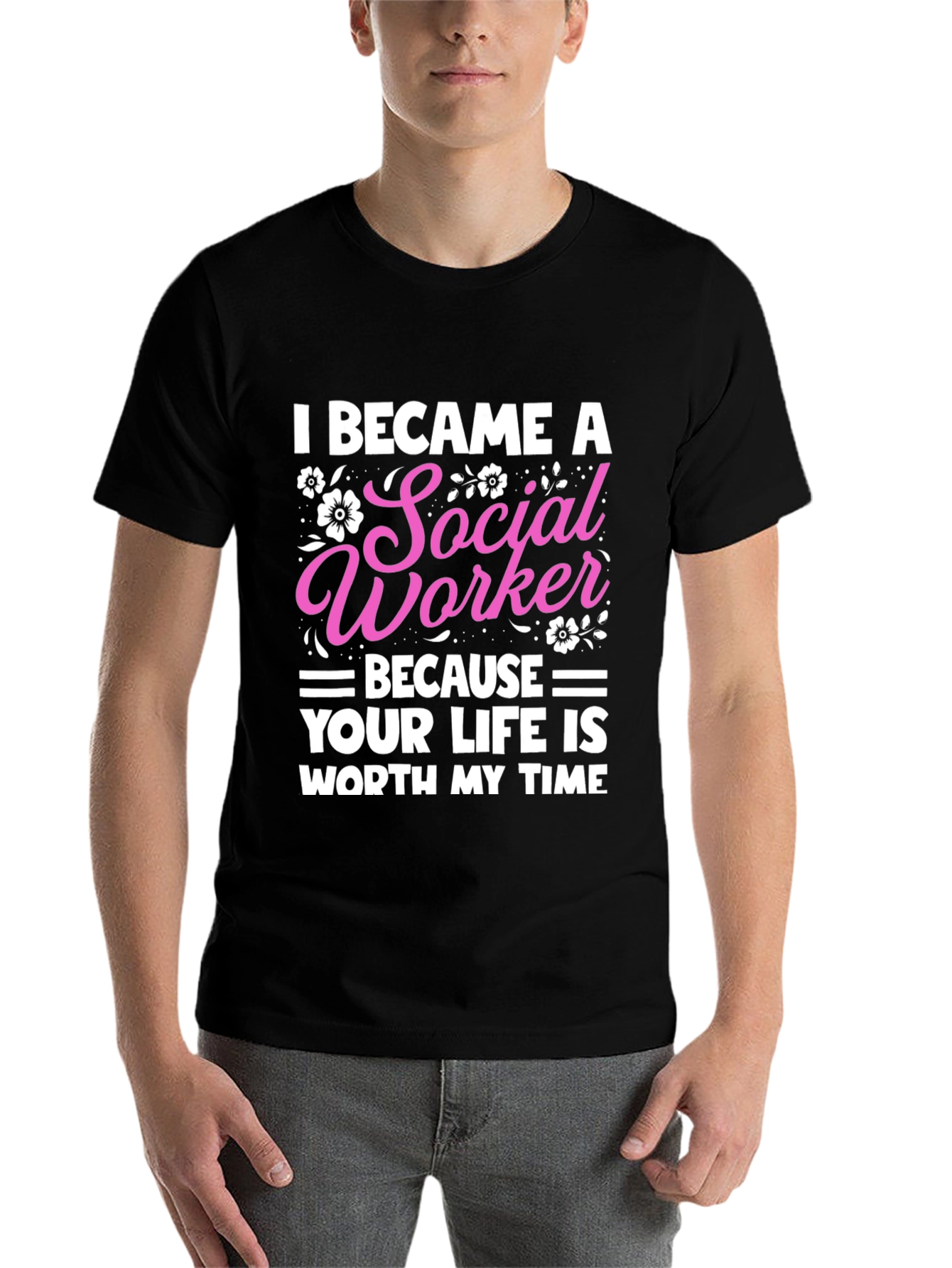 Black Social Worker T-Shirt: Worth My Time view 7