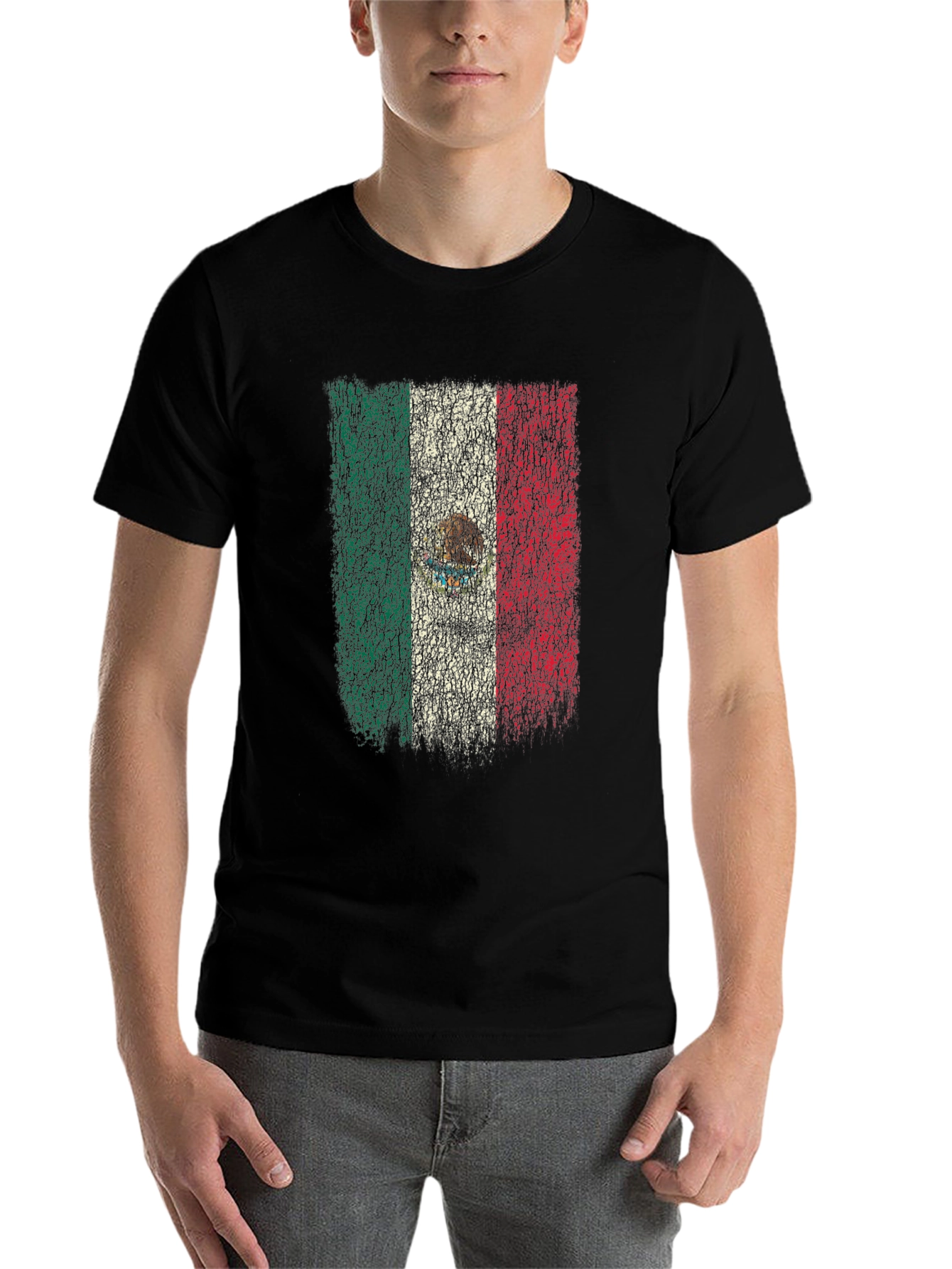 Mexico Flag T-Shirt - Distressed Graphic Tee - 7