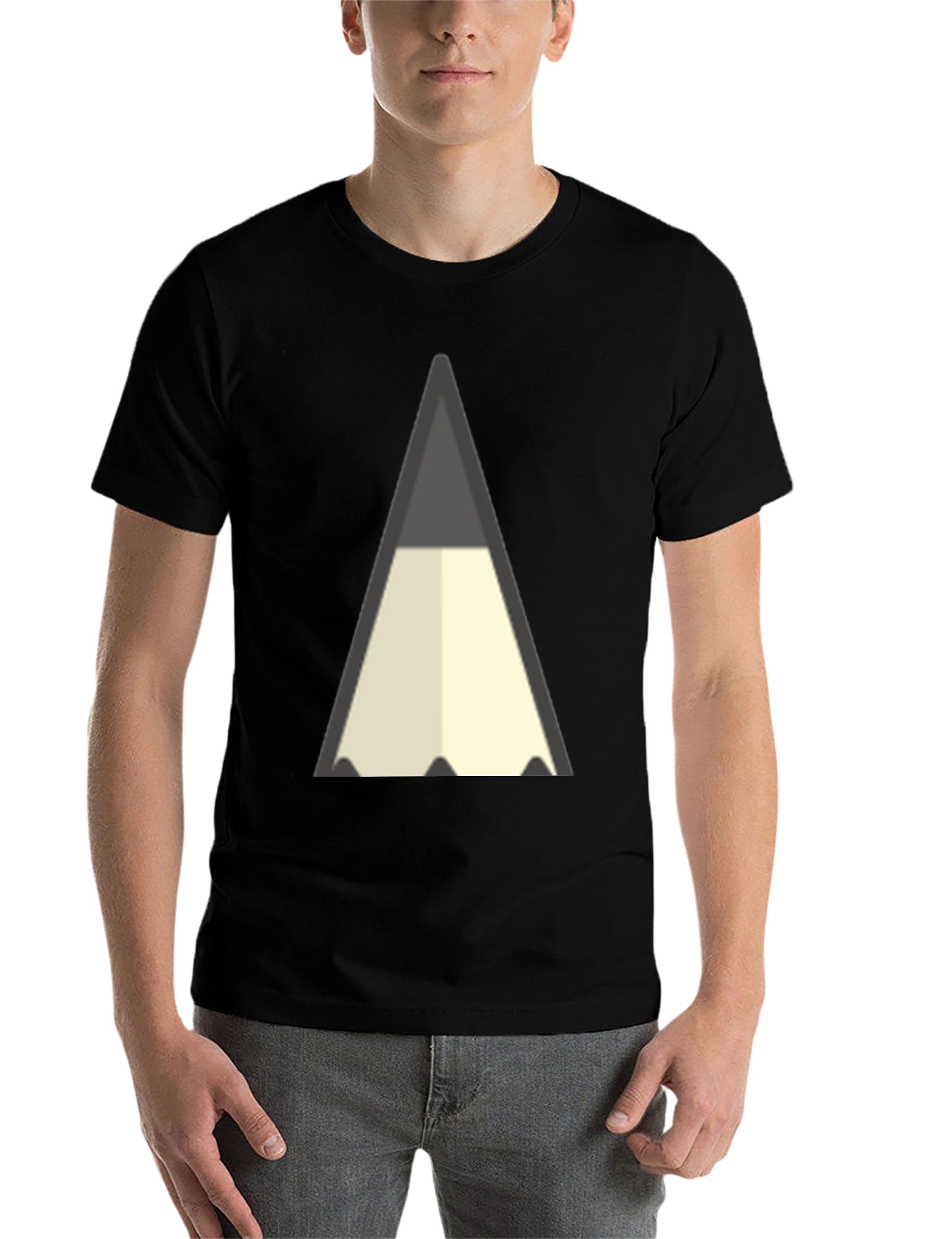 Black Pencil Graphic Black T-Shirt - Artist Inspired Tee view 7