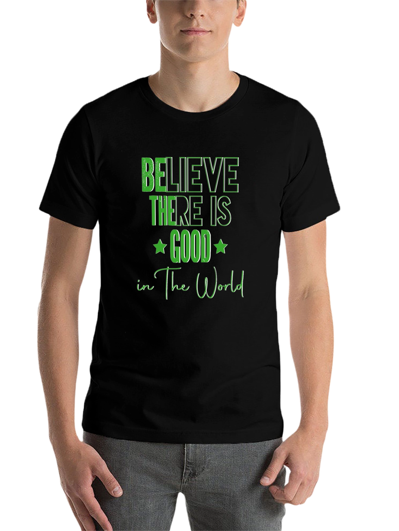 Black Believe There Is Good T-Shirt view 7