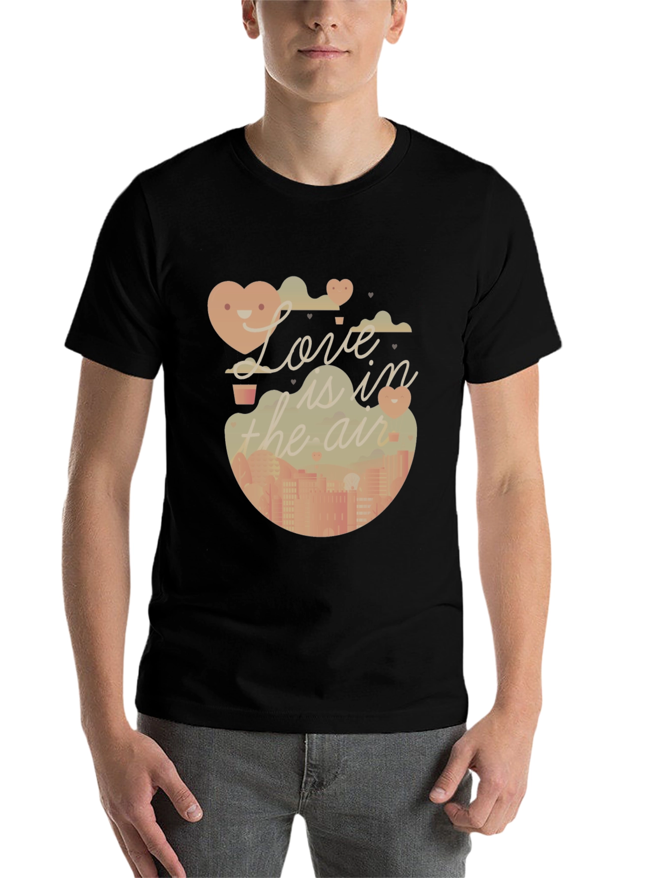 Black Love is in the Air Graphic Tee - Soft Cotton Blend view 7