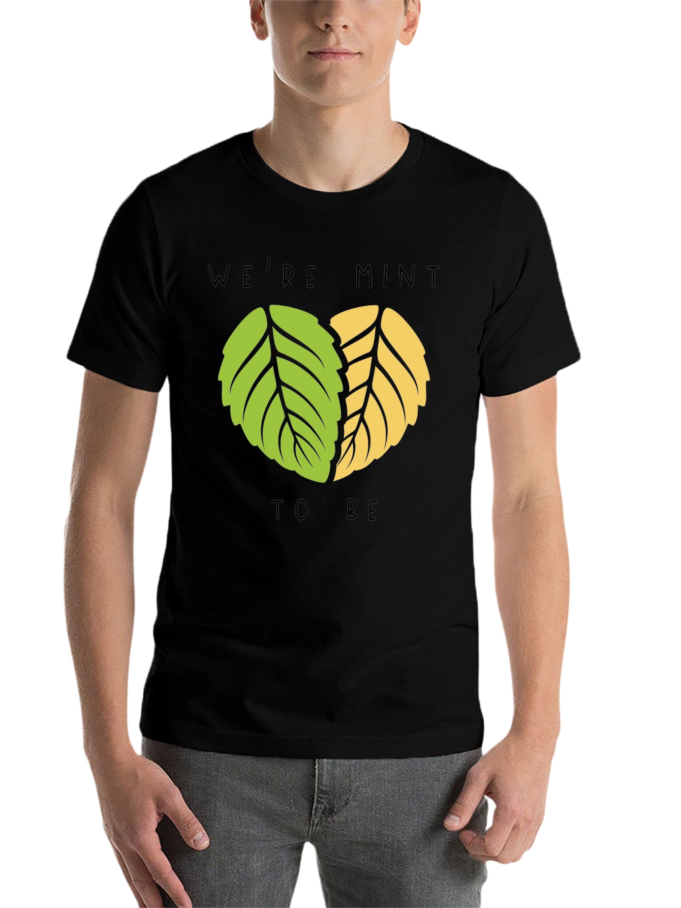 Black We're Mint to Be T-Shirt view 7
