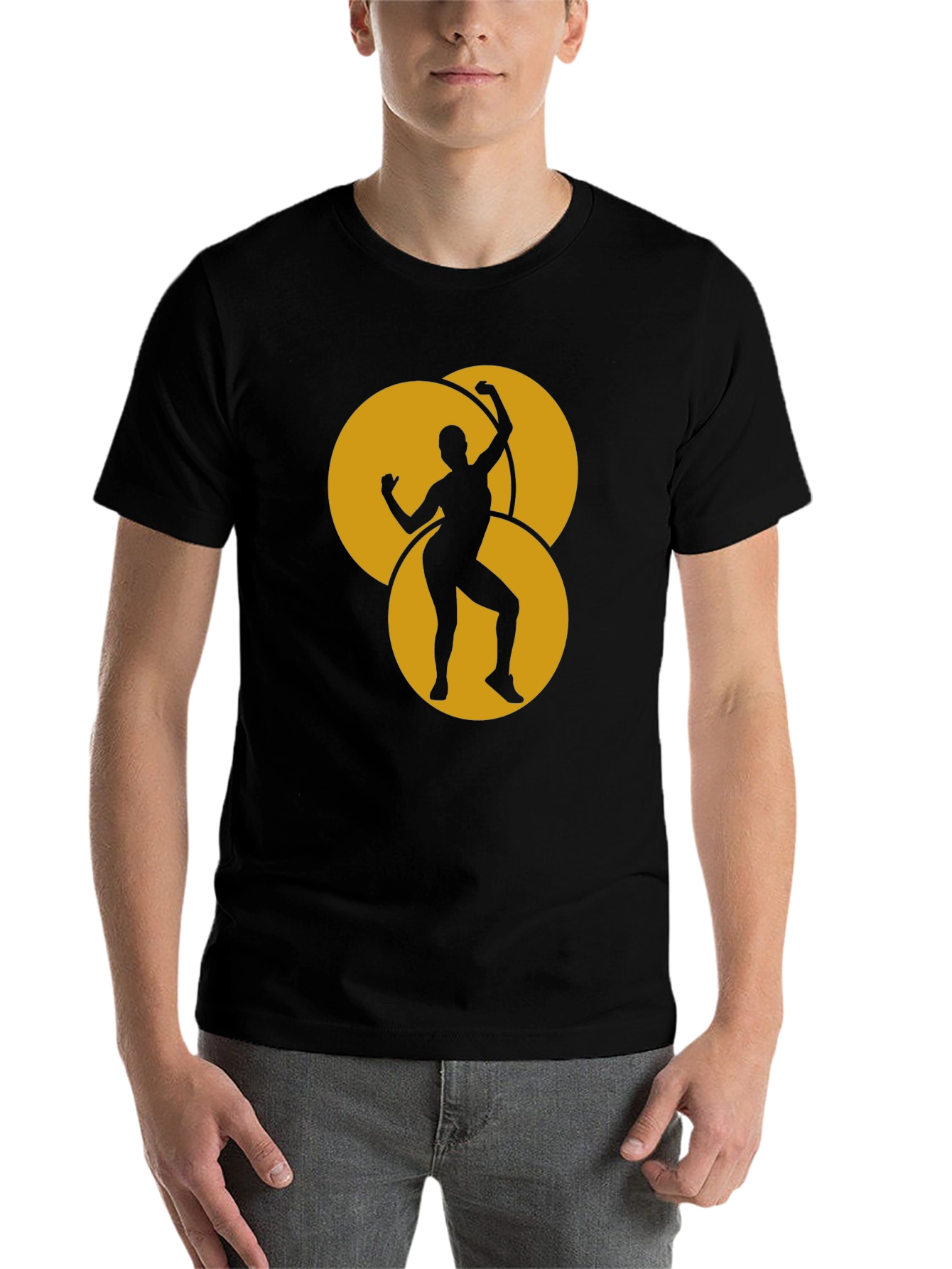 Black Dancing Woman Graphic Tee view 7