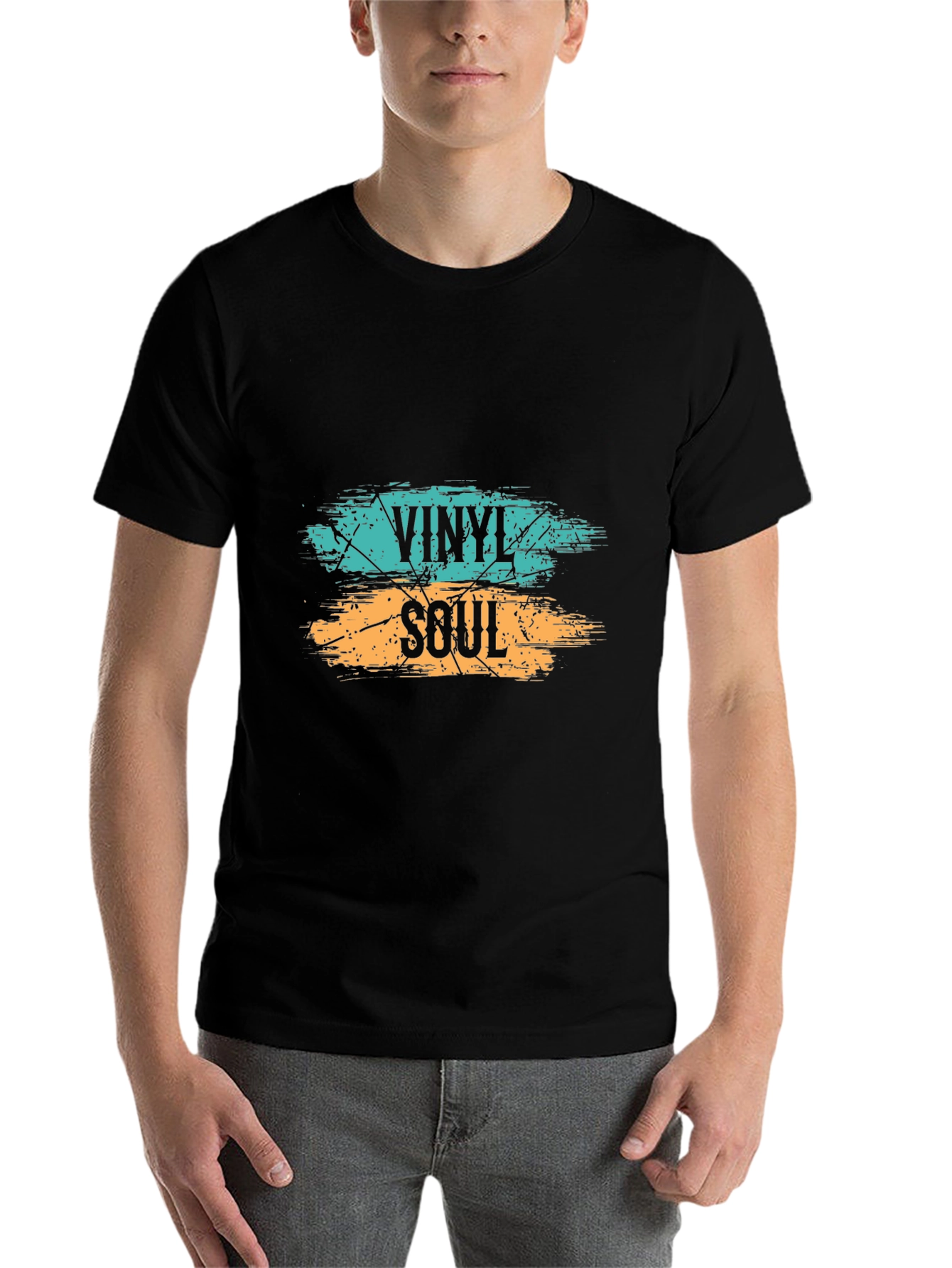 Black Vinyl Soul Graphic Tee - Stylish Music Lover Shirt view 7