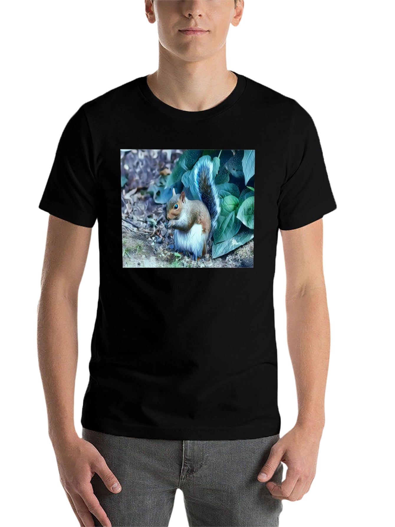 Black Squirrel T-Shirt: Nature Lover's Tee view 7