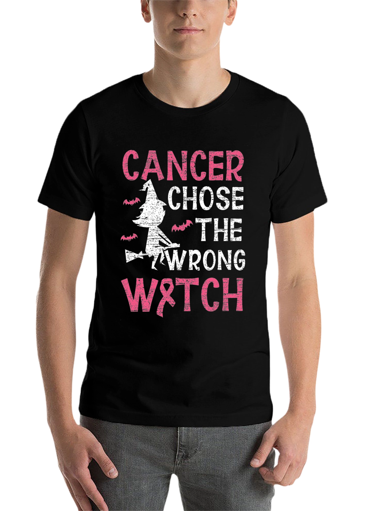 Cancer Chose Wrong Witch T-Shirt - 7