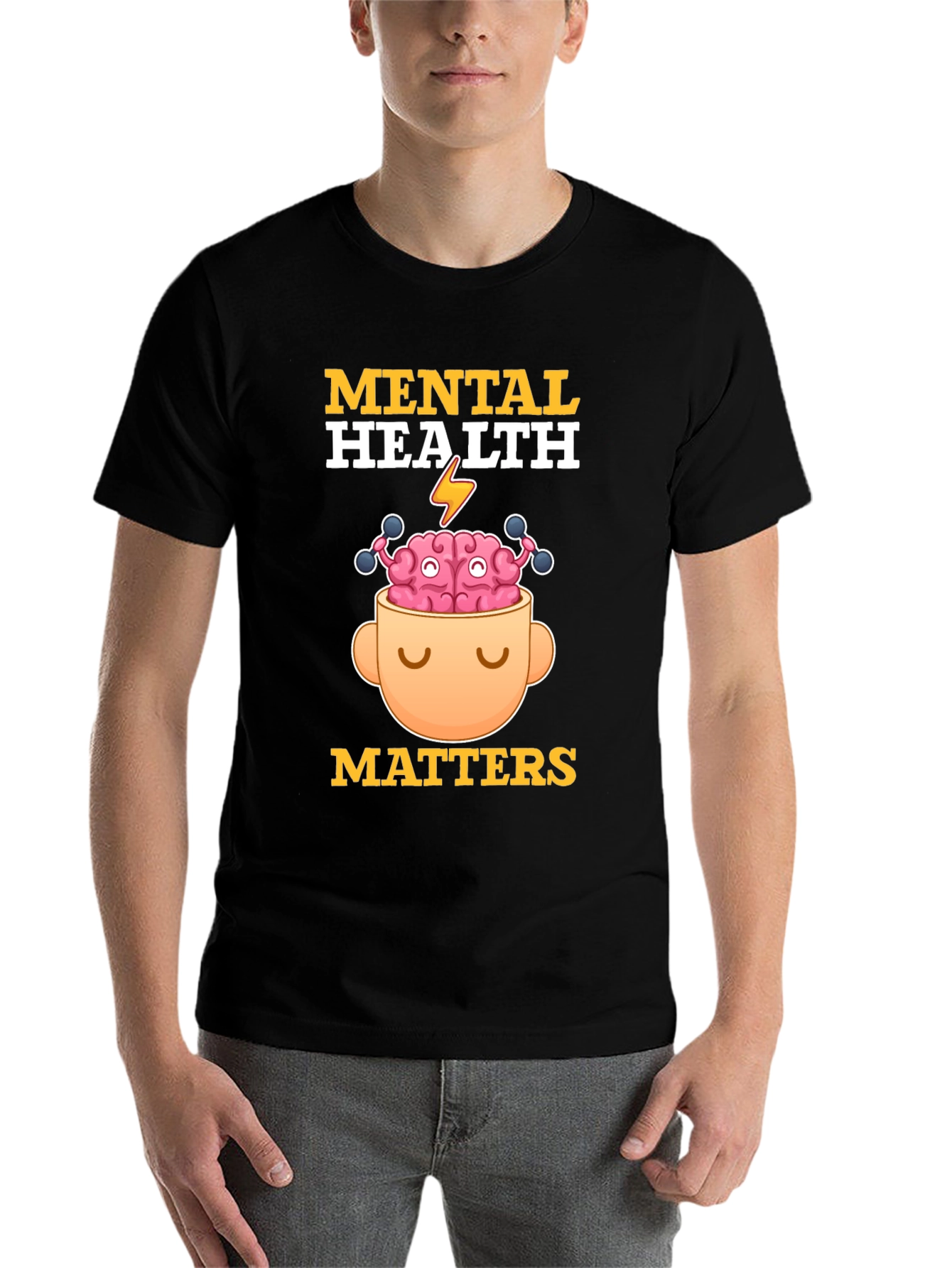 Black Mental Health Matters Graphic Tee view 7