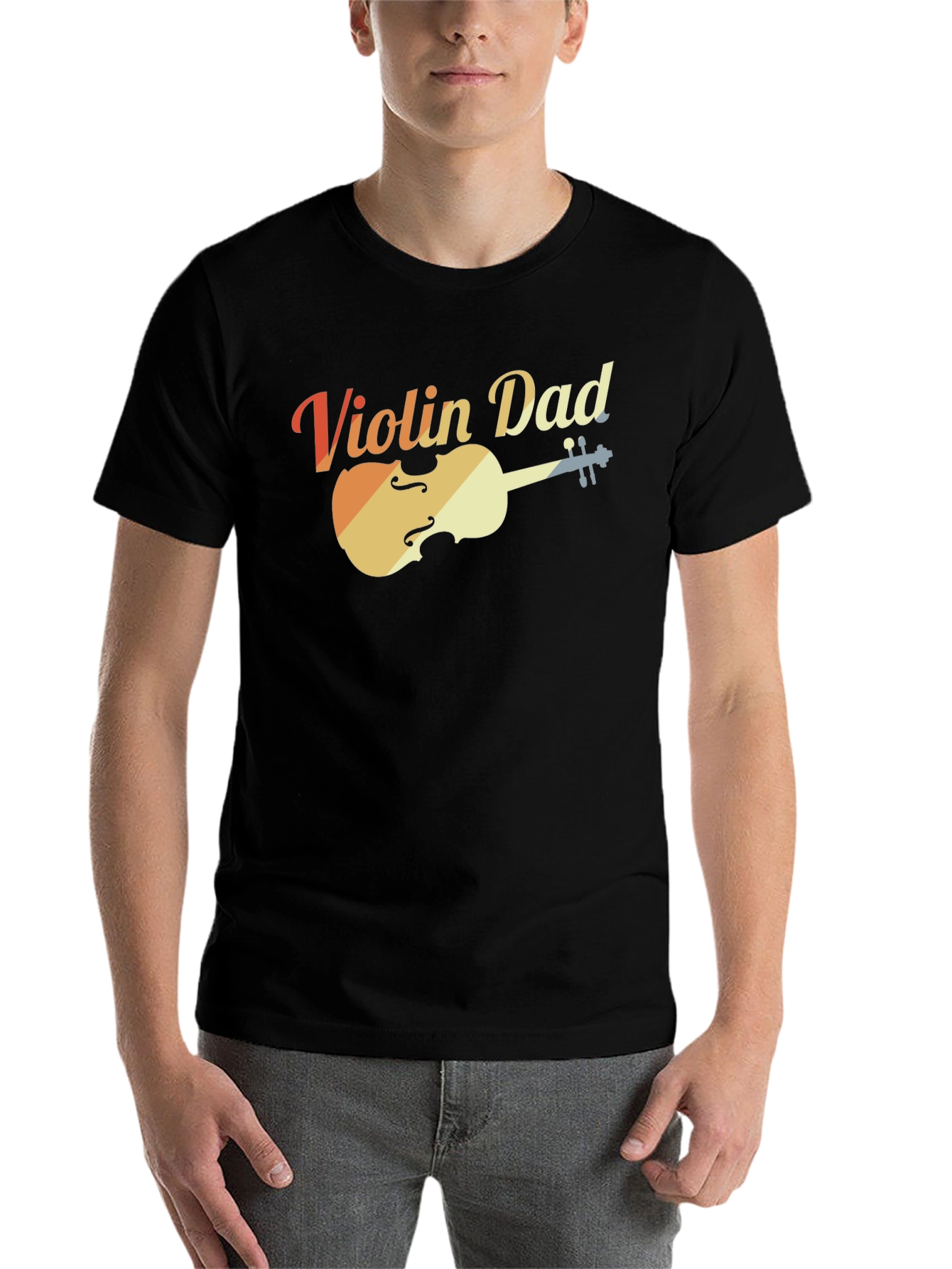 Black Violin Dad T-Shirt view 7
