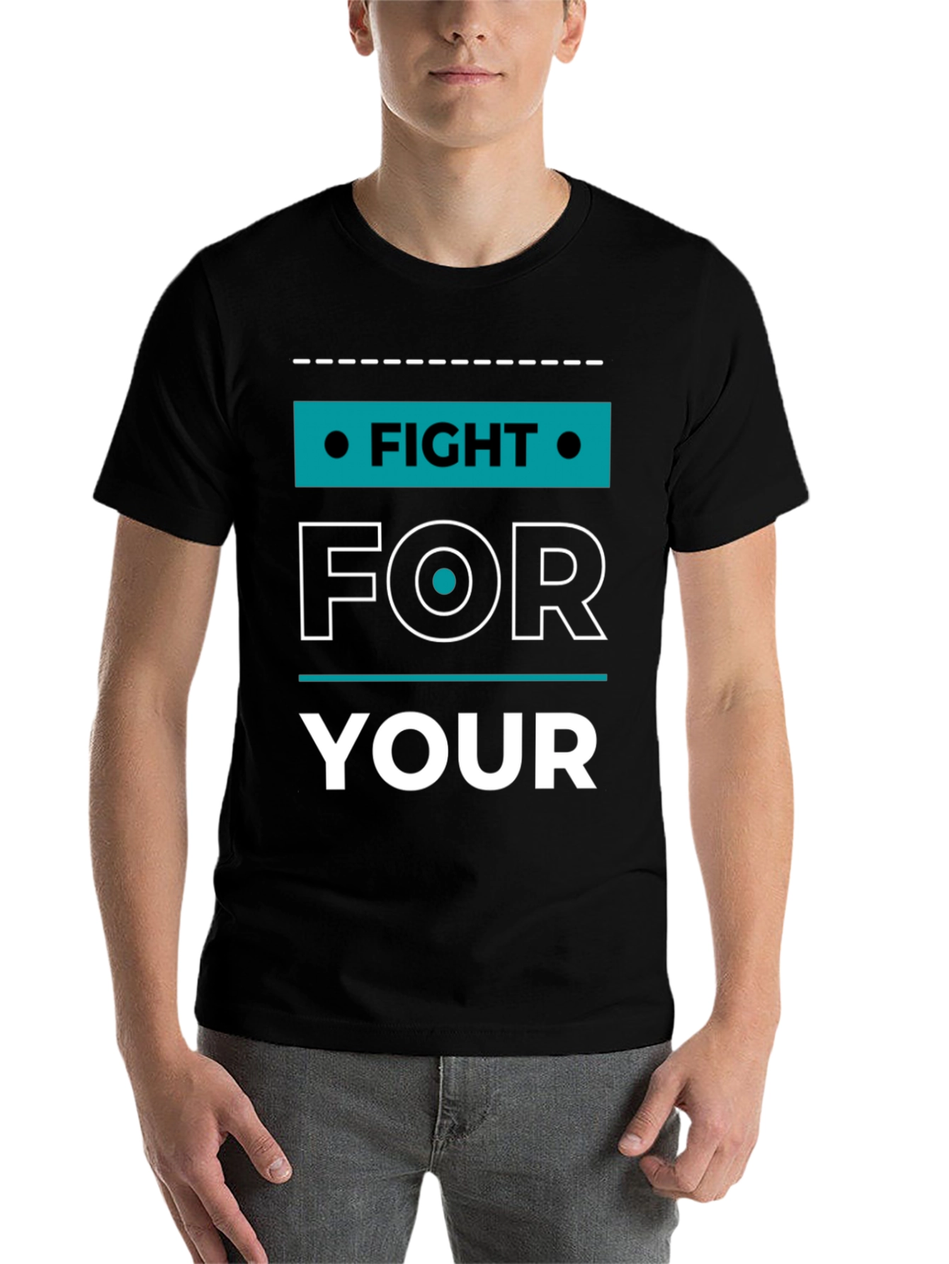 Black Fight For Your T-Shirt view 7