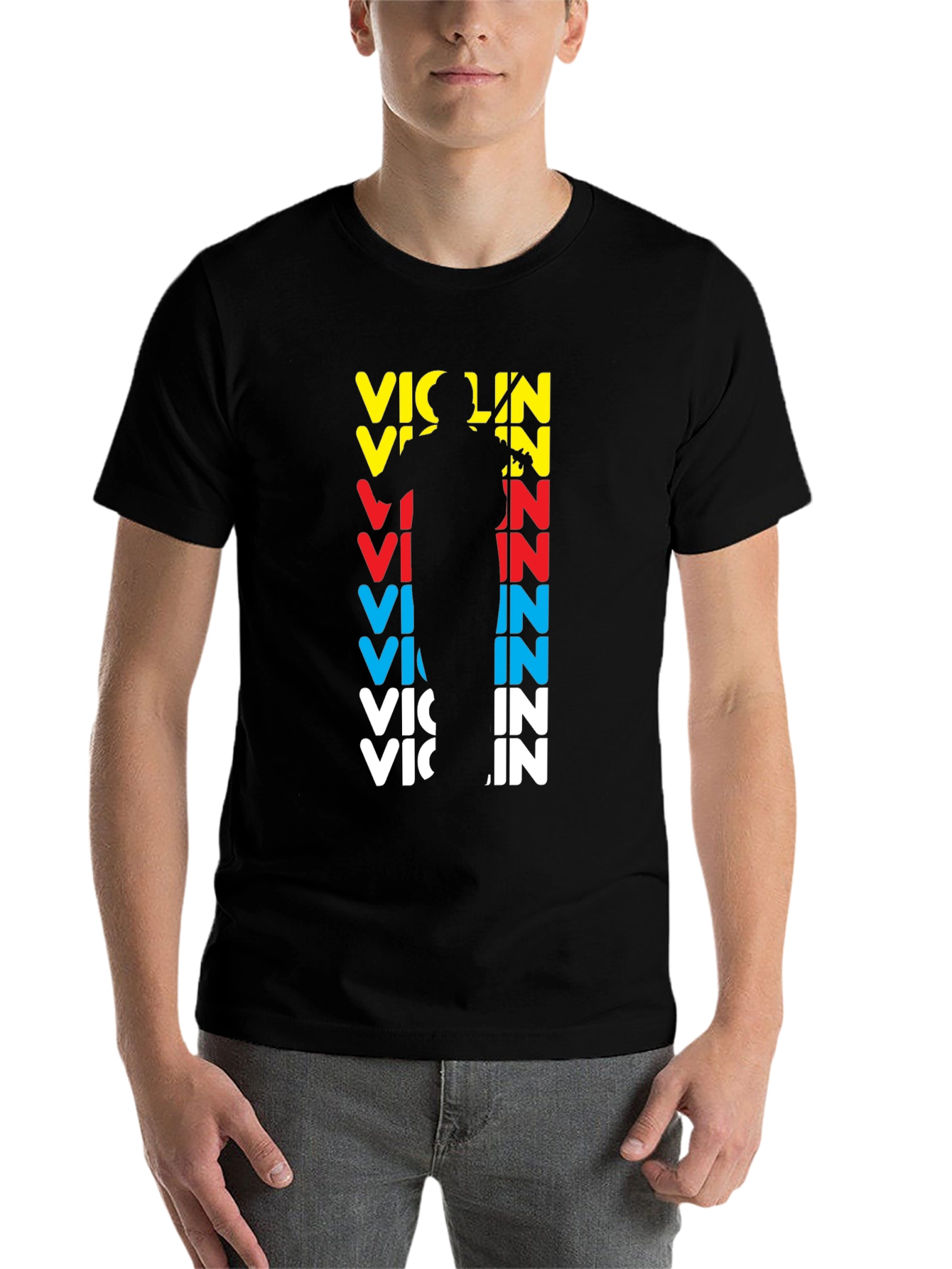 Black Violin Player Graphic T-Shirt view 7