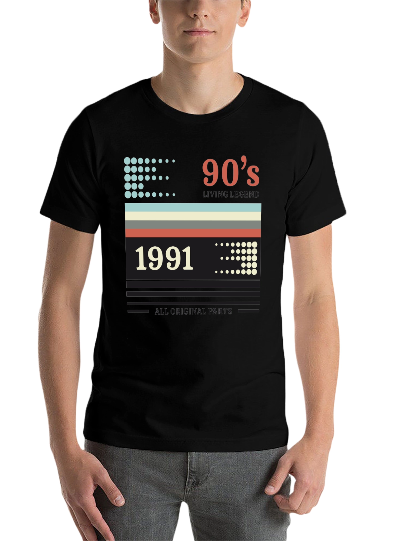 Black 90s Living Legend 1991 Graphic Tee view 7