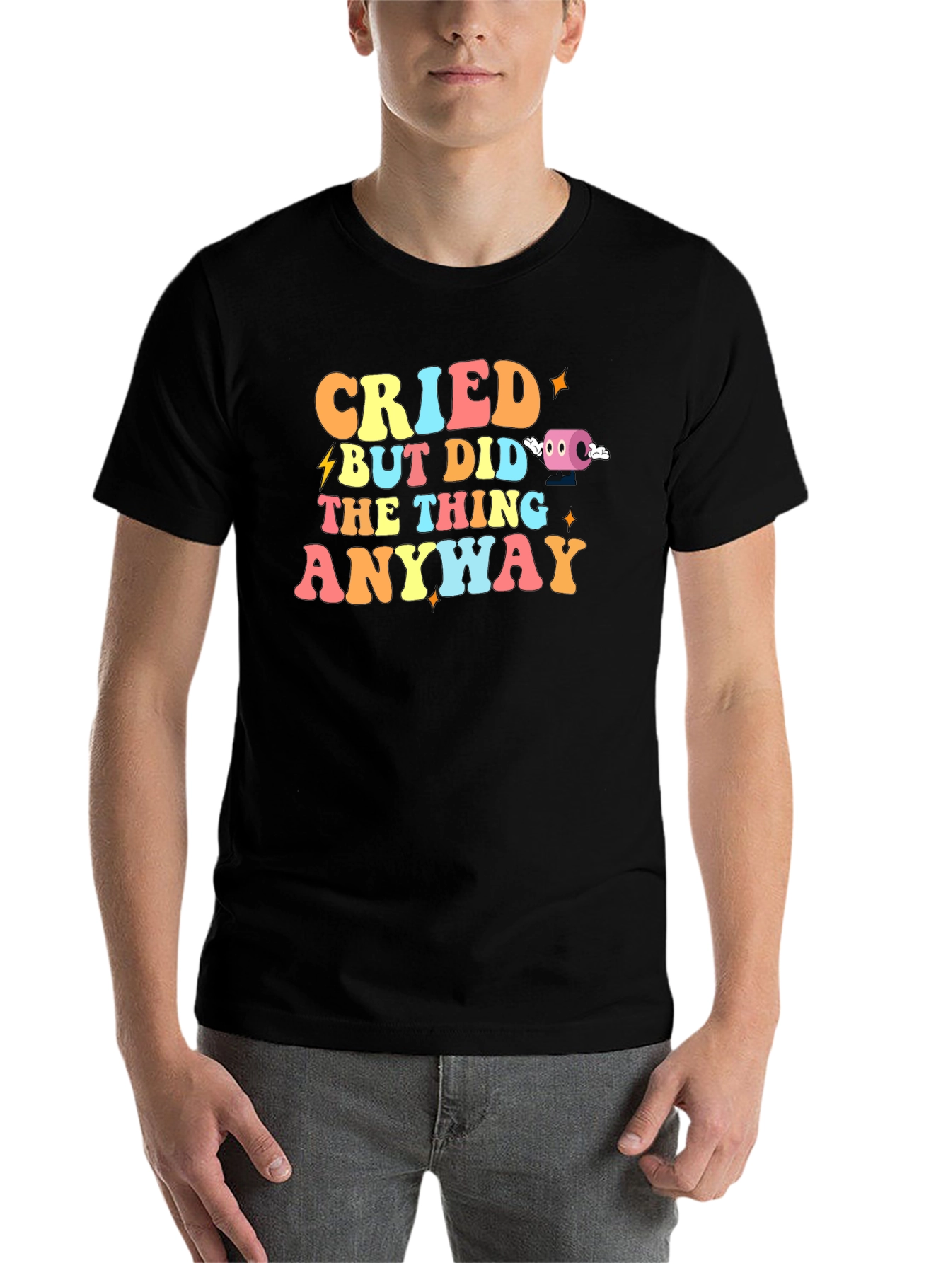 Black Cried But Did The Thing Anyway Graphic T-Shirt view 7