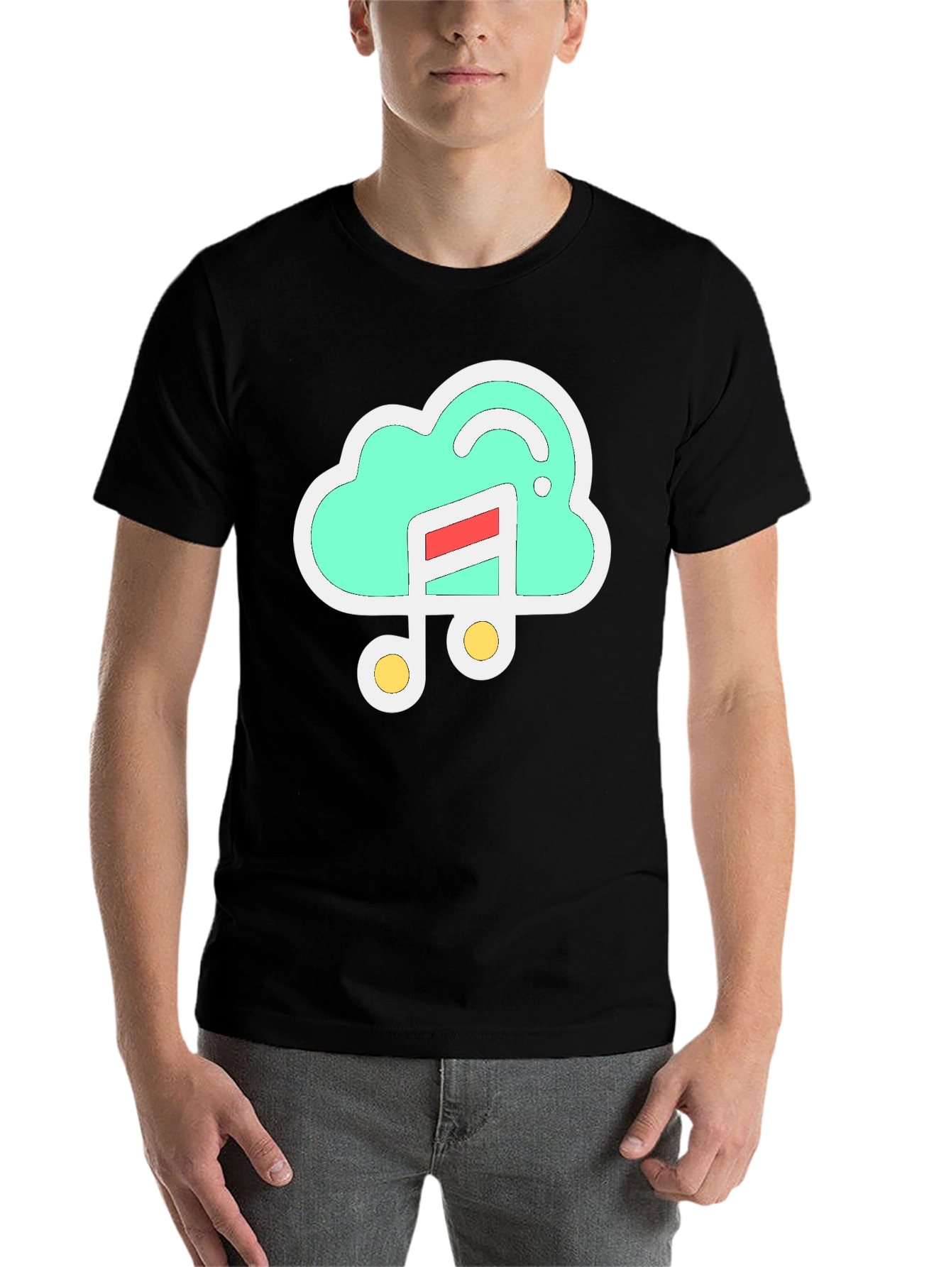 Black Cloud Music T-Shirt - Stylish & Comfortable view 7