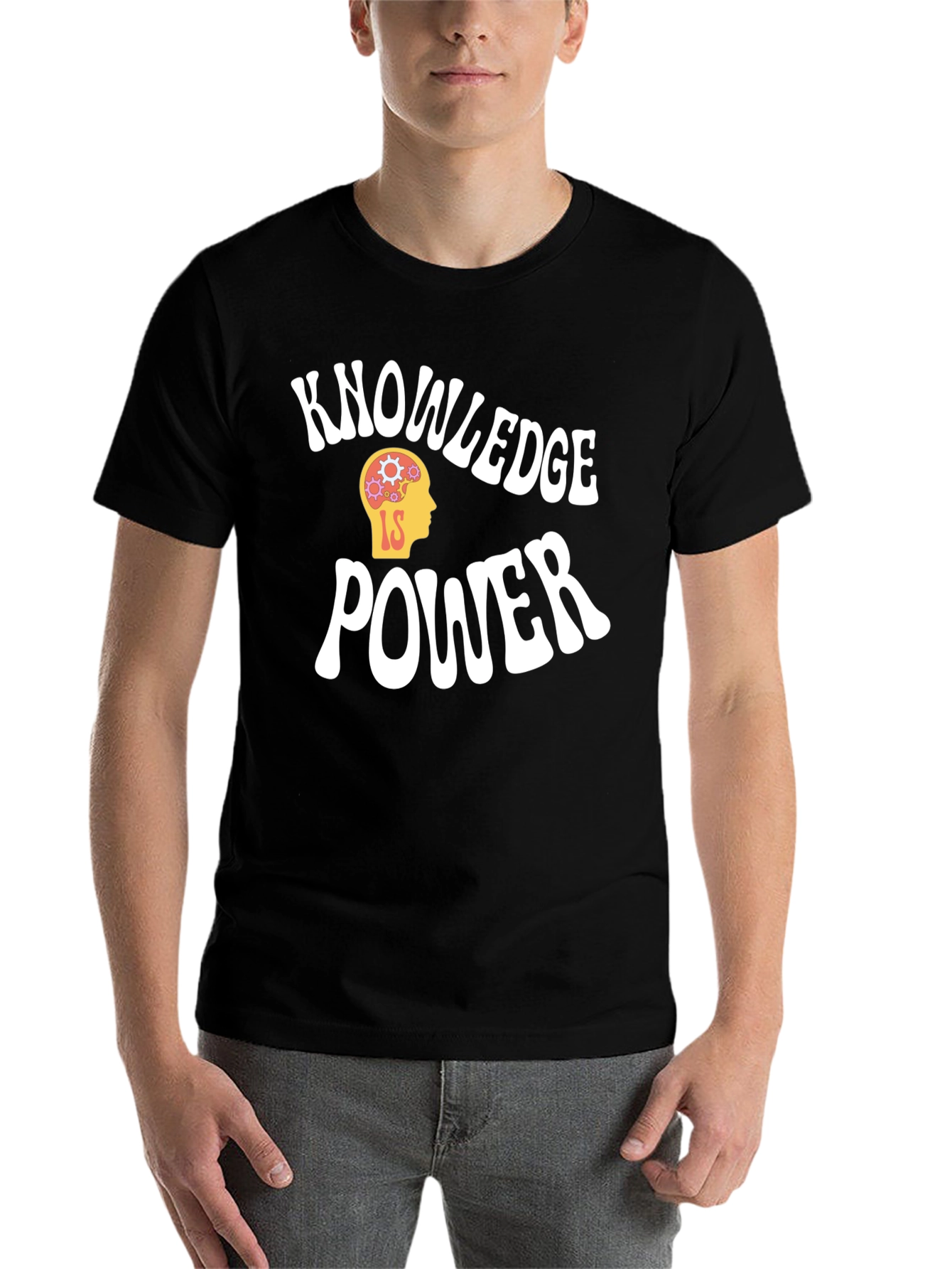 Black Knowledge is Power Graphic Tee - Black view 7