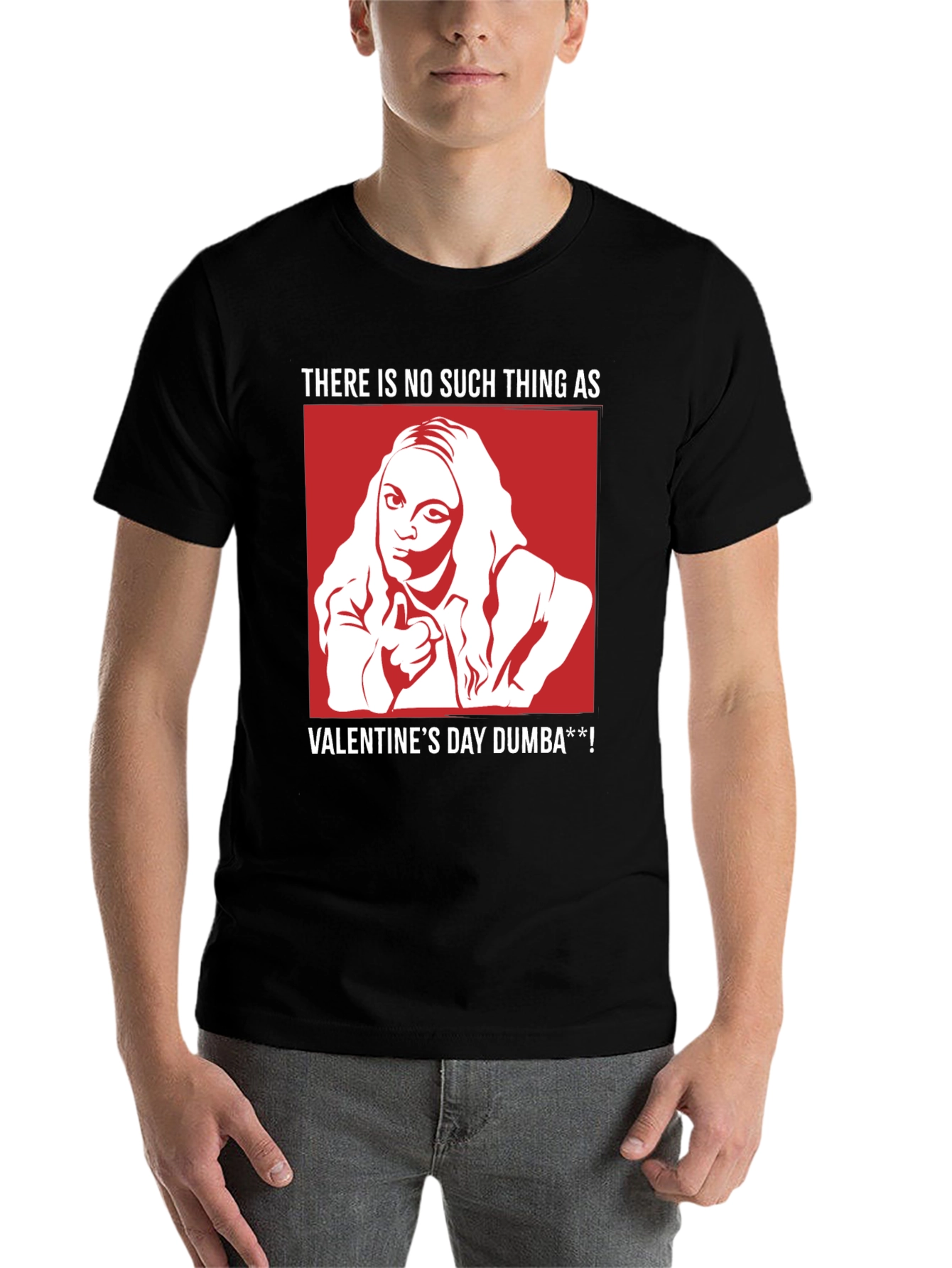 Black Mean Girls Valentine's Day T-Shirt view 7