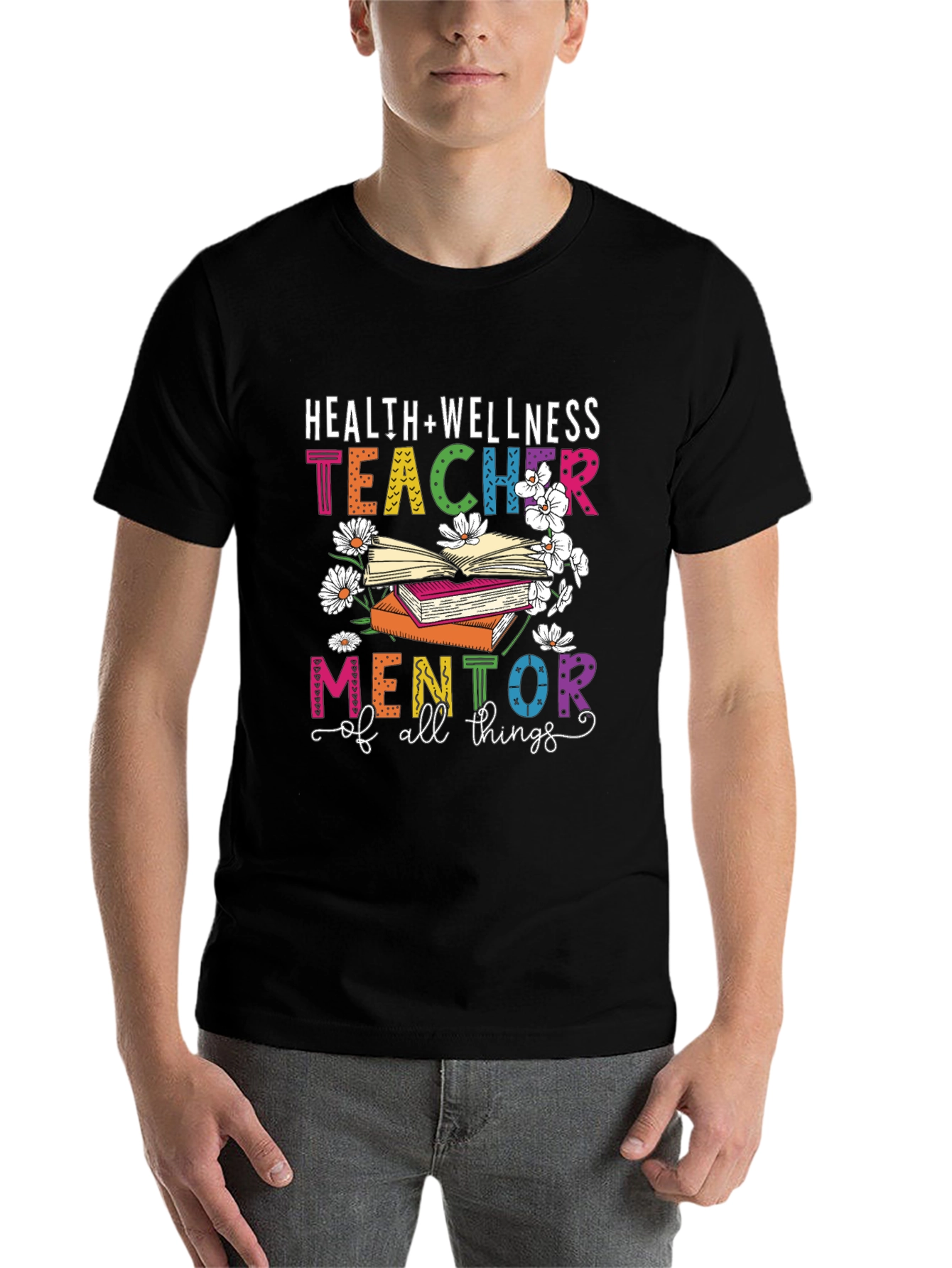 Black Health and Wellness Teacher T-Shirt Mentor of All Things view 7