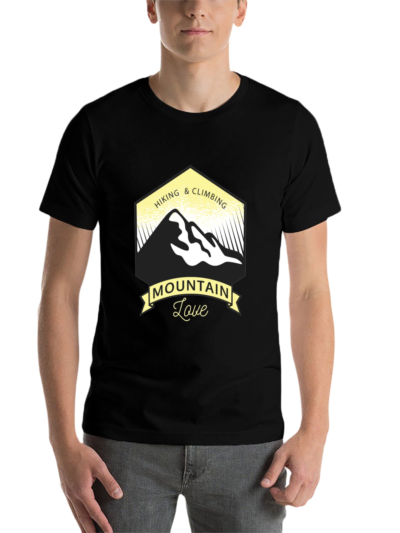 Black Mountain Love Hiking & Climbing Graphic Tee view 7