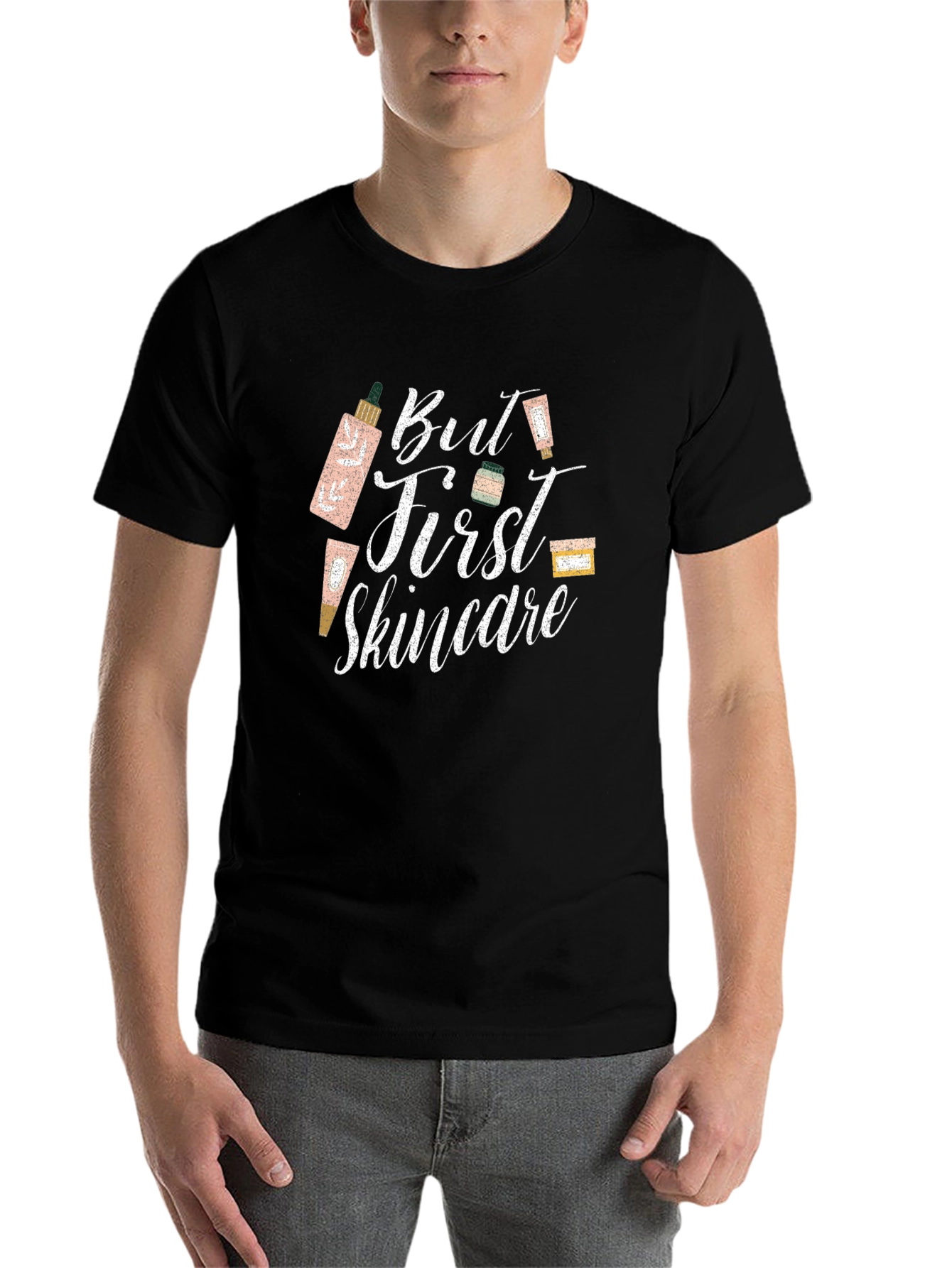 Black But First Skincare T-Shirt view 7