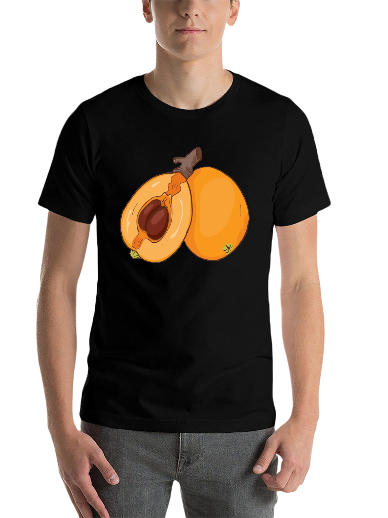 Black Loquat Fruit Graphic Tee - Unique Design, Comfortable Fit view 7
