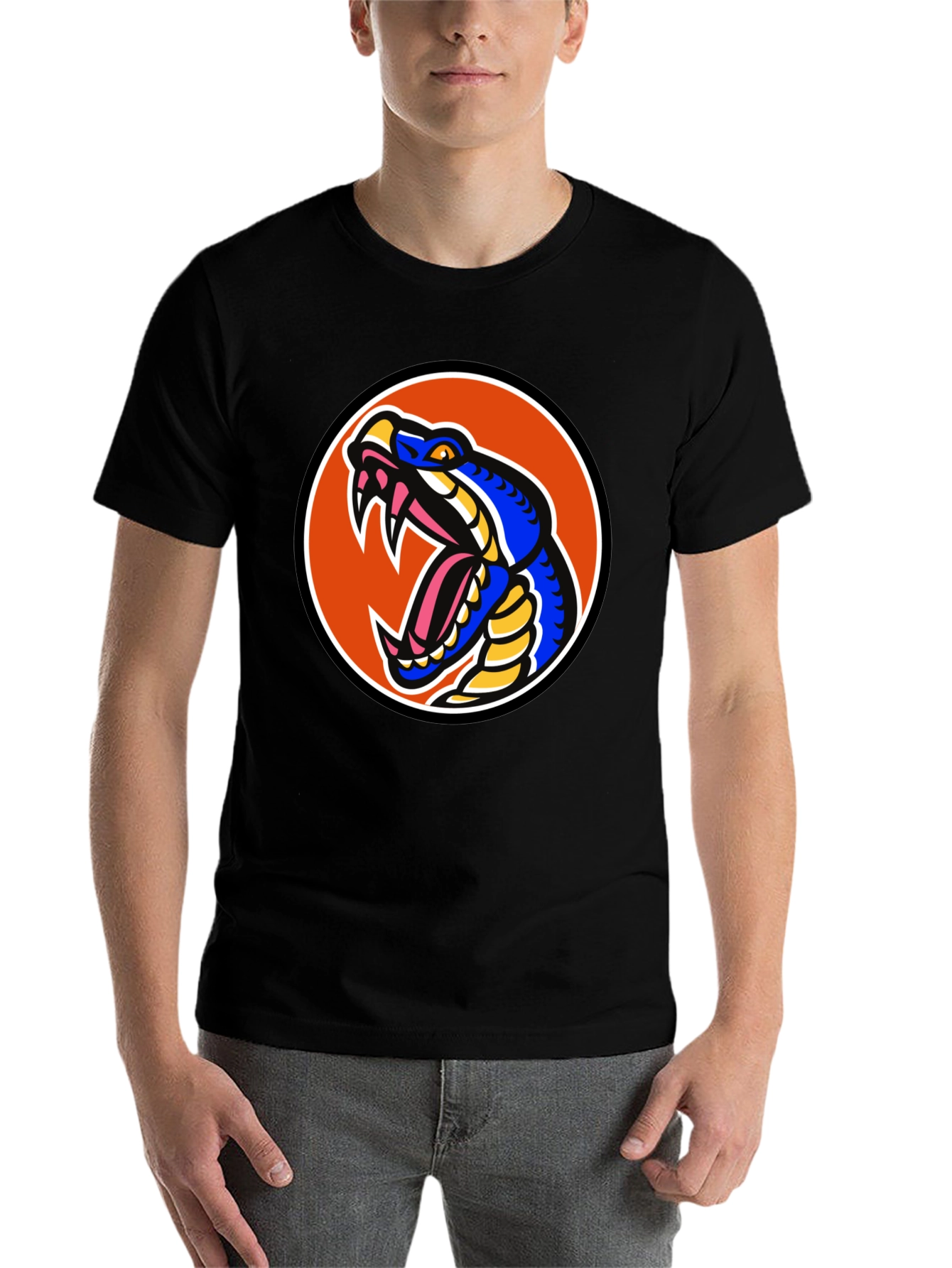 Black Snake Graphic Tee - Bold Cobra Design view 7
