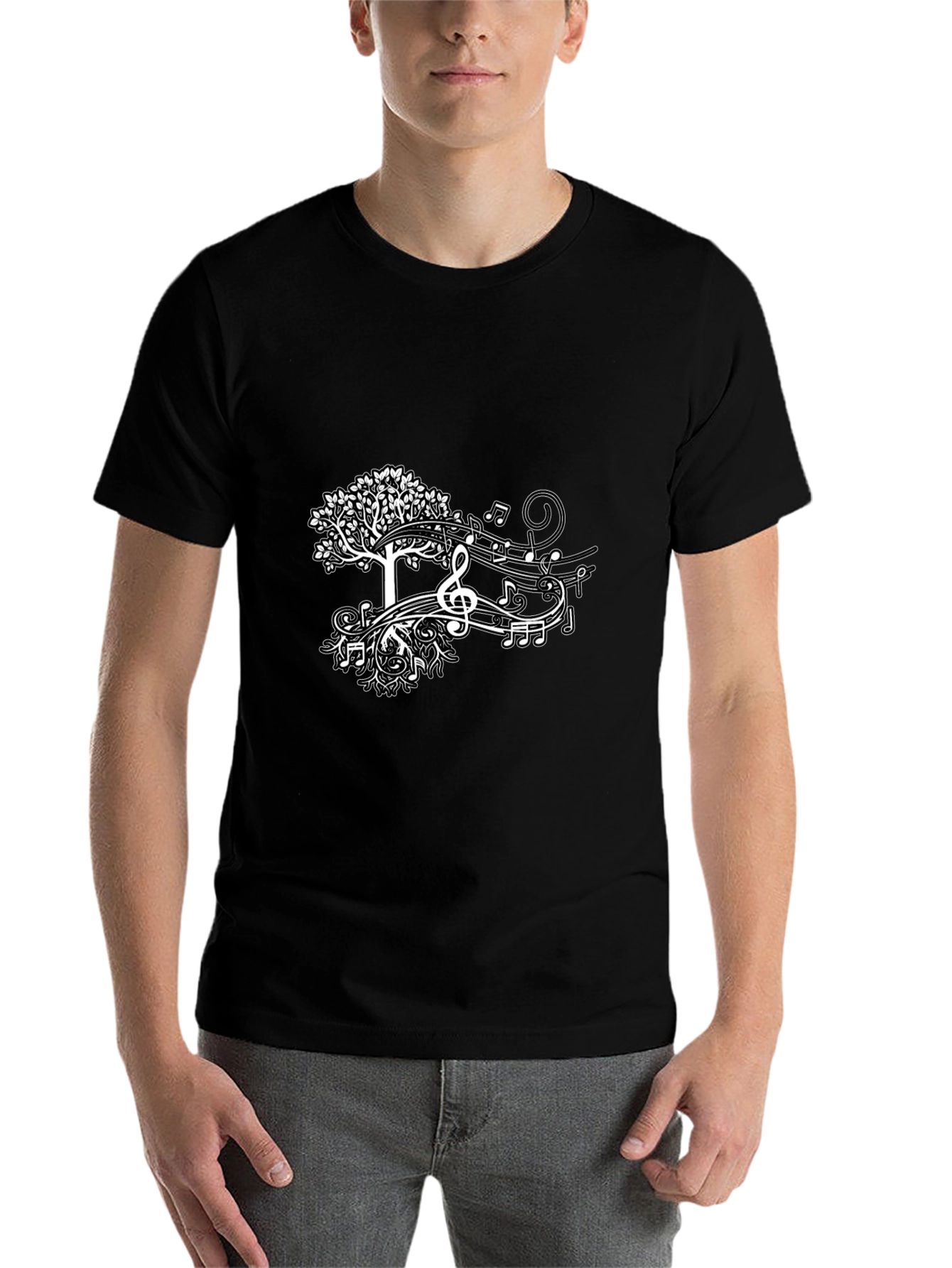 Black Music Tree Black Tee view 7