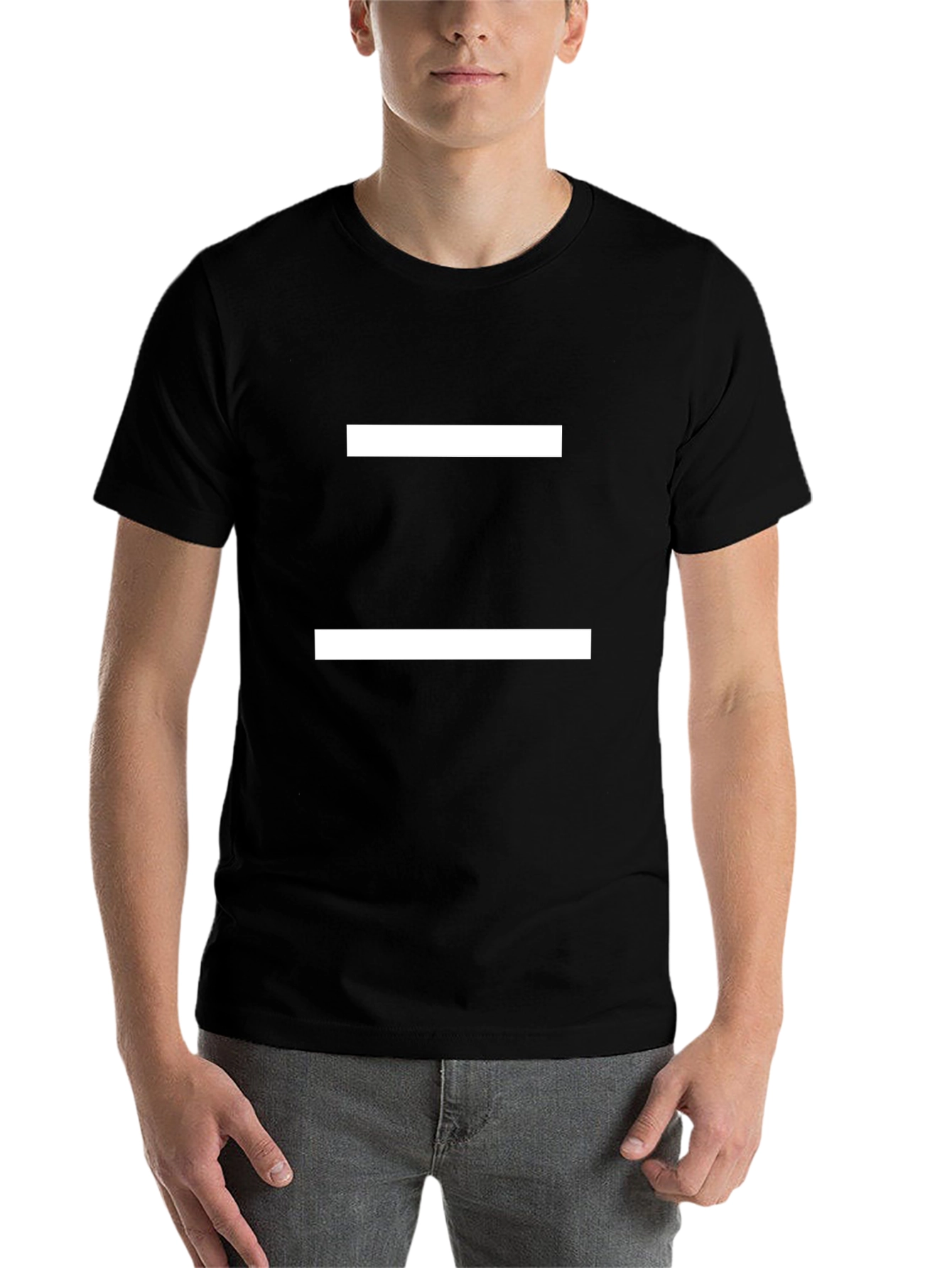 Black Equality Symbol Black T-Shirt view 7