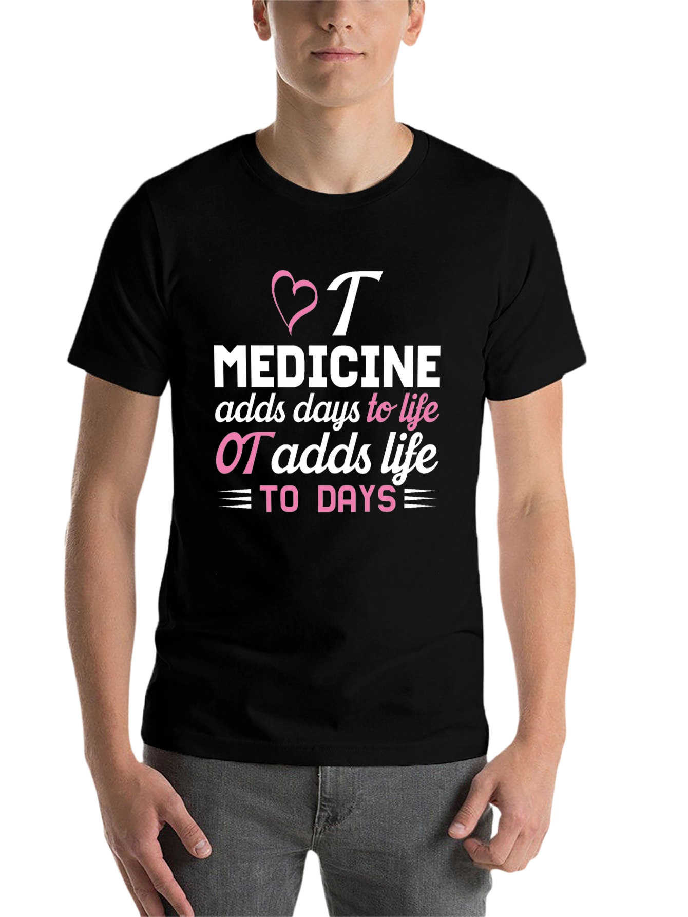 Black OT Adds Life to Days T-Shirt view 7
