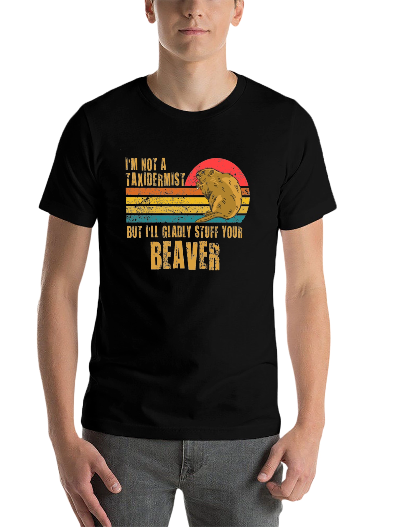 Black Stuff Your Beaver T-Shirt view 7