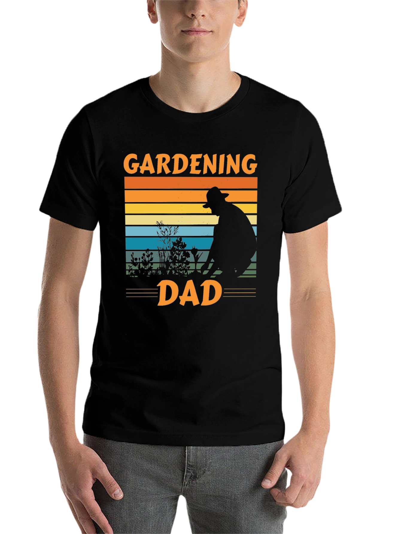 Black Gardening Dad T-Shirt, Father's Day Gift view 7