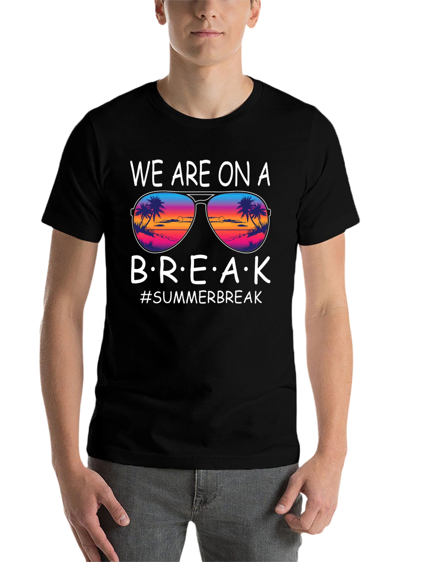 Black Summer Break T-Shirt view 7