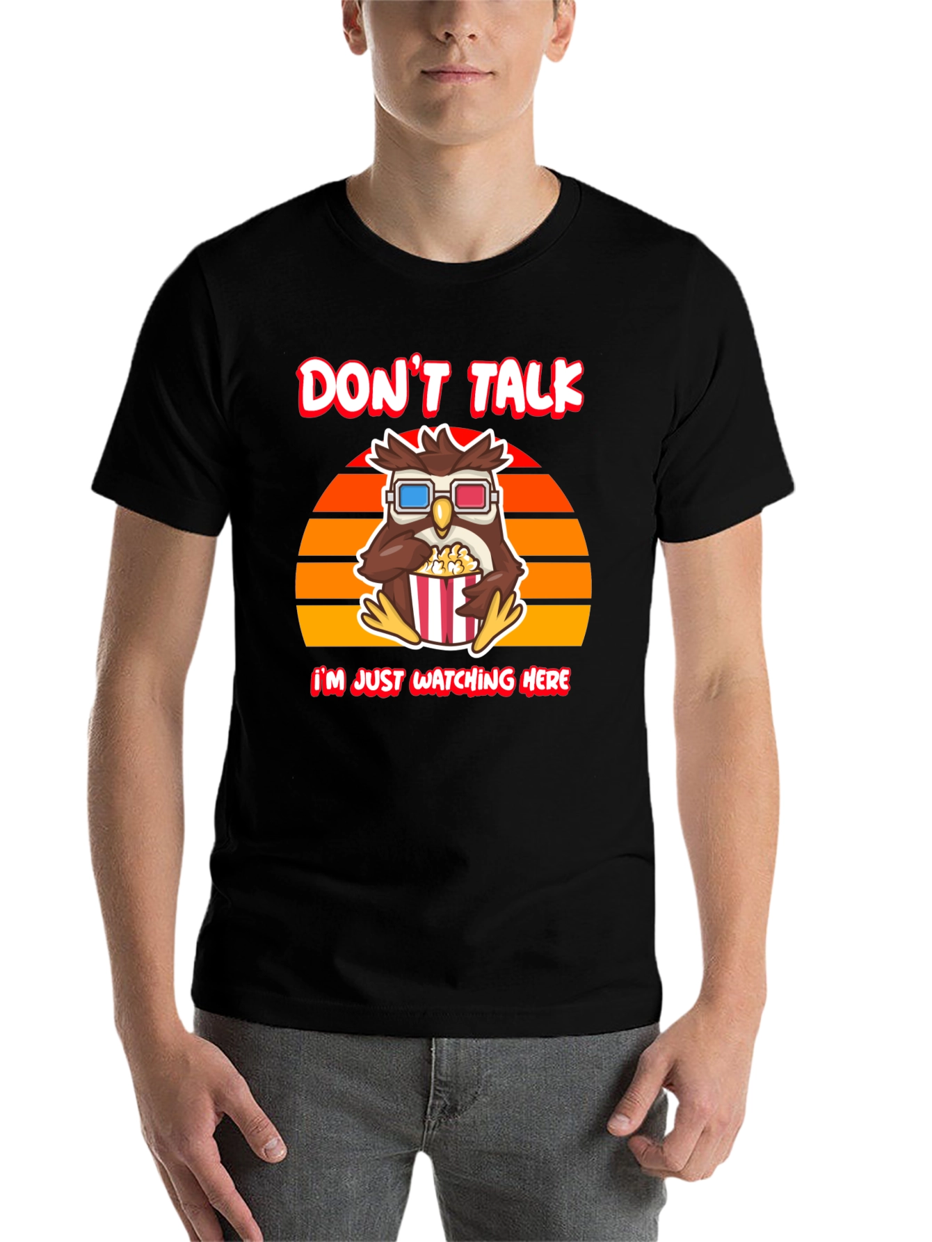 Black Don't Talk T-Shirt - Owl Watching Movie Tee view 7