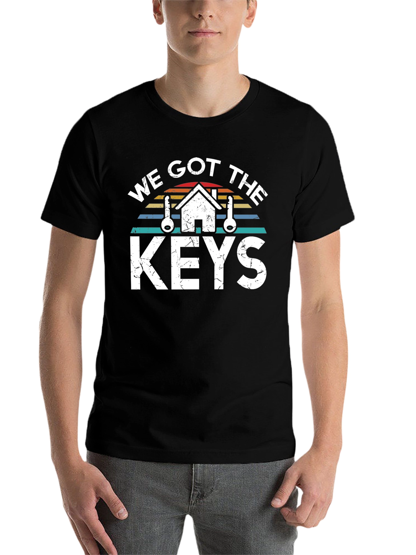 Black We Got The Keys Graphic T-Shirt view 7